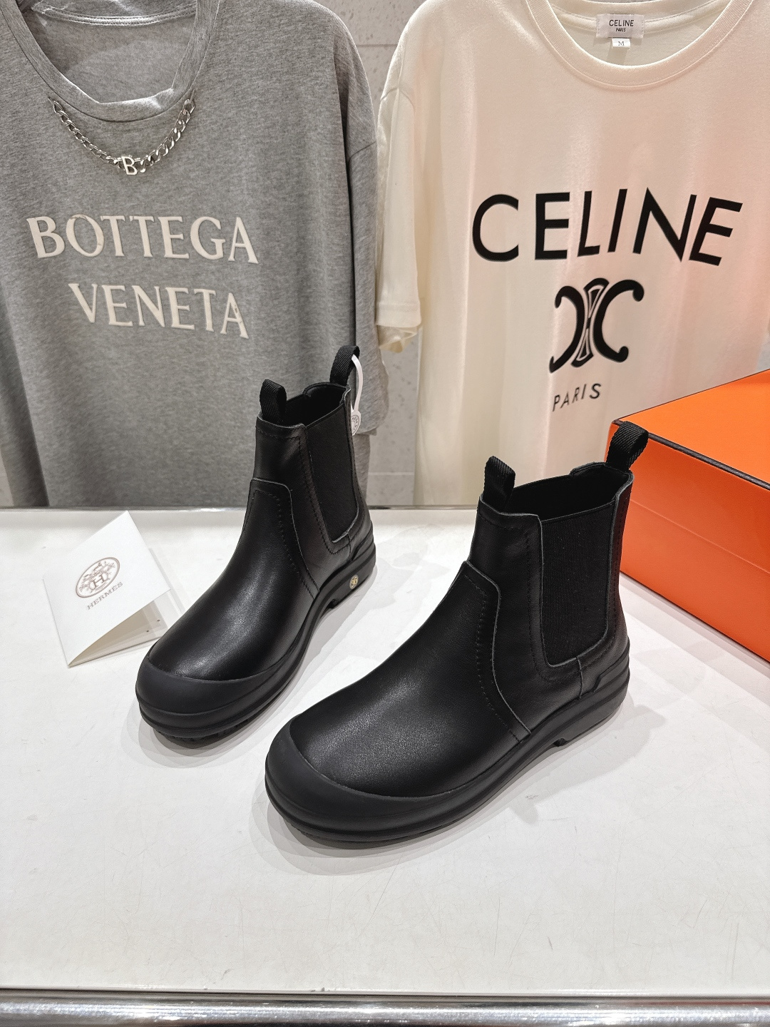 高版本出厂 Hermes 爱马仕F058 25ss new H家2025ss新款秋冬切尔西短靴鞋型很好看