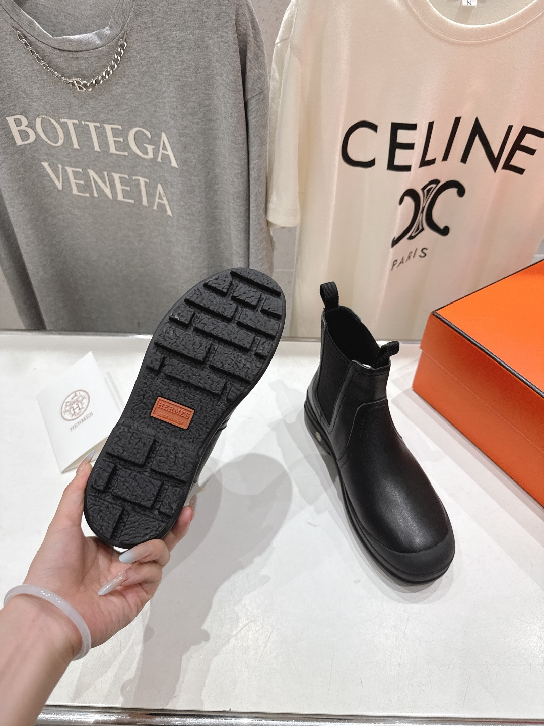 高版本出厂 Hermes 爱马仕F058 25ss new H家2025ss新款秋冬切尔西短靴鞋型很好看