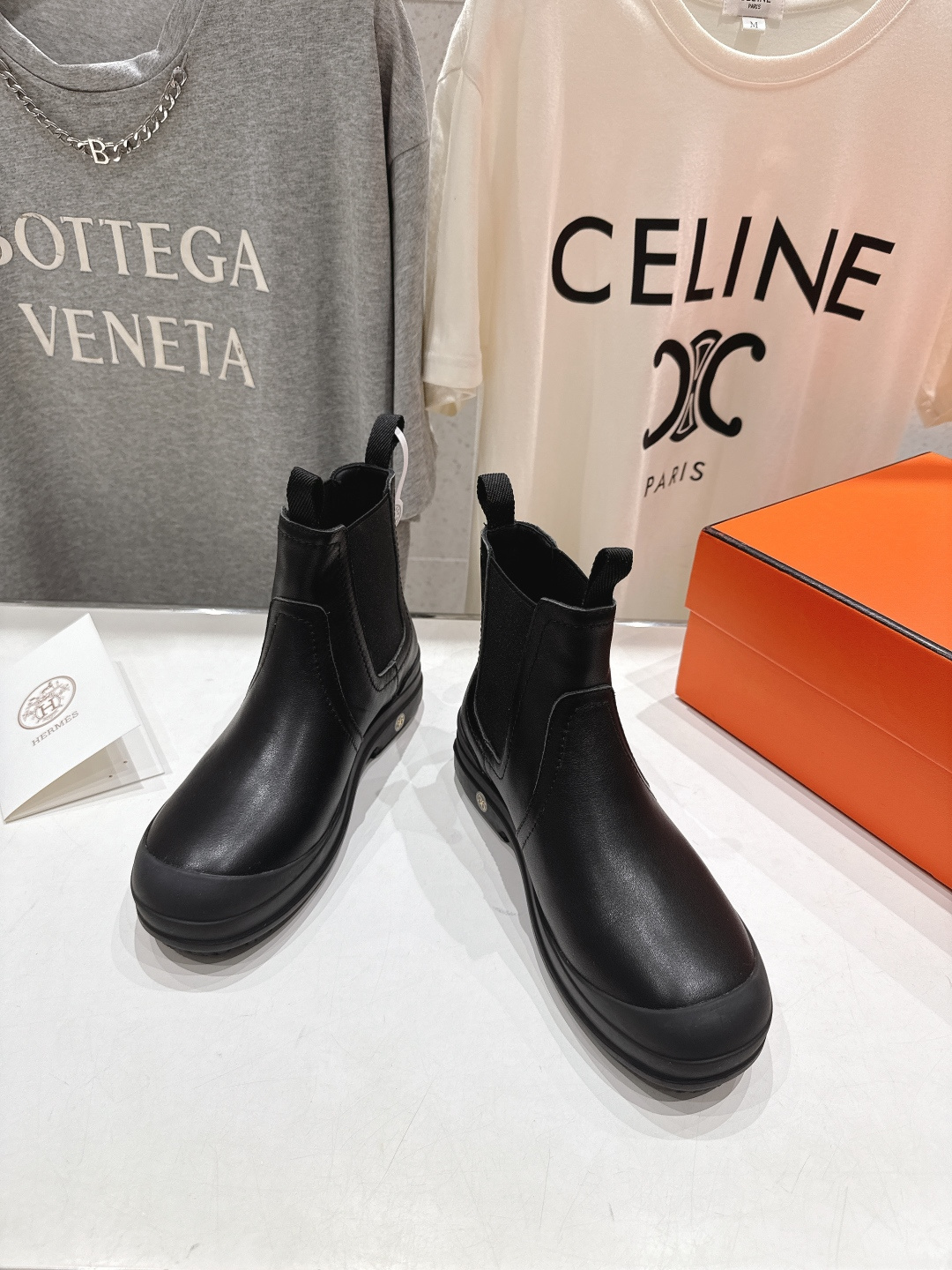 高版本出厂 Hermes 爱马仕F058 25ss new H家2025ss新款秋冬切尔西短靴鞋型很好看