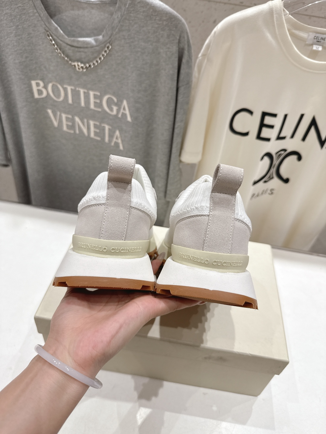 高版本出厂 情侣款 Brunello Cucinelli F059新款BC系带厚底情侣款休闲运动鞋，市场