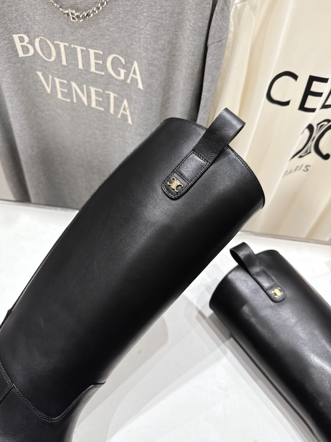 高版本出厂 Celine*/赛琳F041 2025ss秋冬新款帅气英伦风长靴骑士靴复古简约又时尚 上脚舒