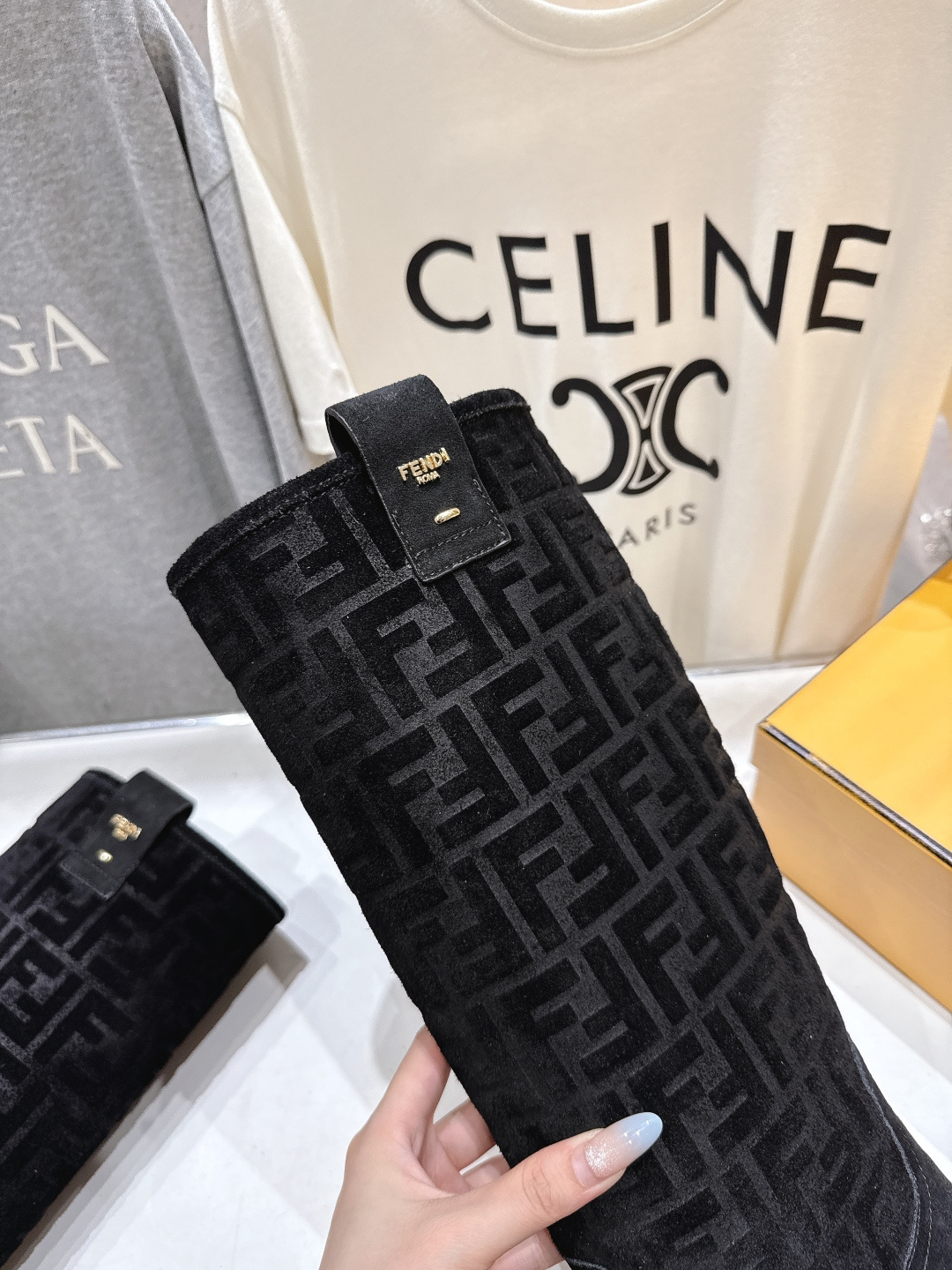 高版本出厂 FENDI芬迪F029 2025ss秋冬新款长靴直筒靴长筒靴 马丁靴芬迪又出美靴啦 高丝光牛