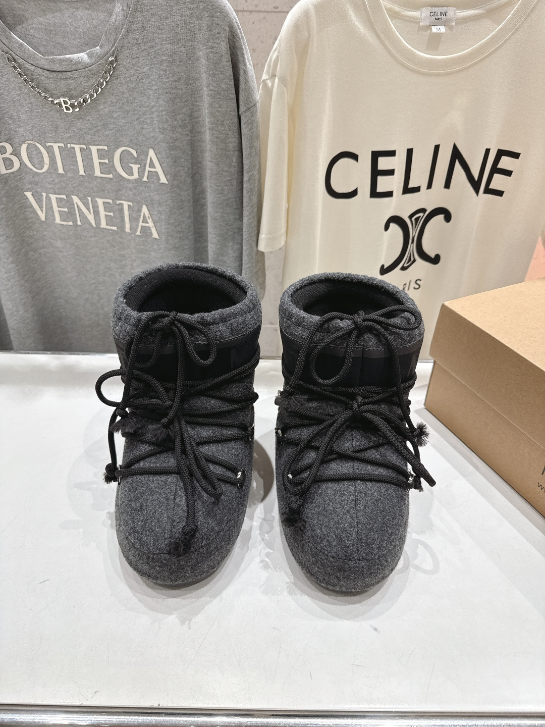 高版本出厂 Moon Boot F060 2025ss秋冬季爆款保暖厚底雪地靴 【丑萌月亮雪地靴】忘了U