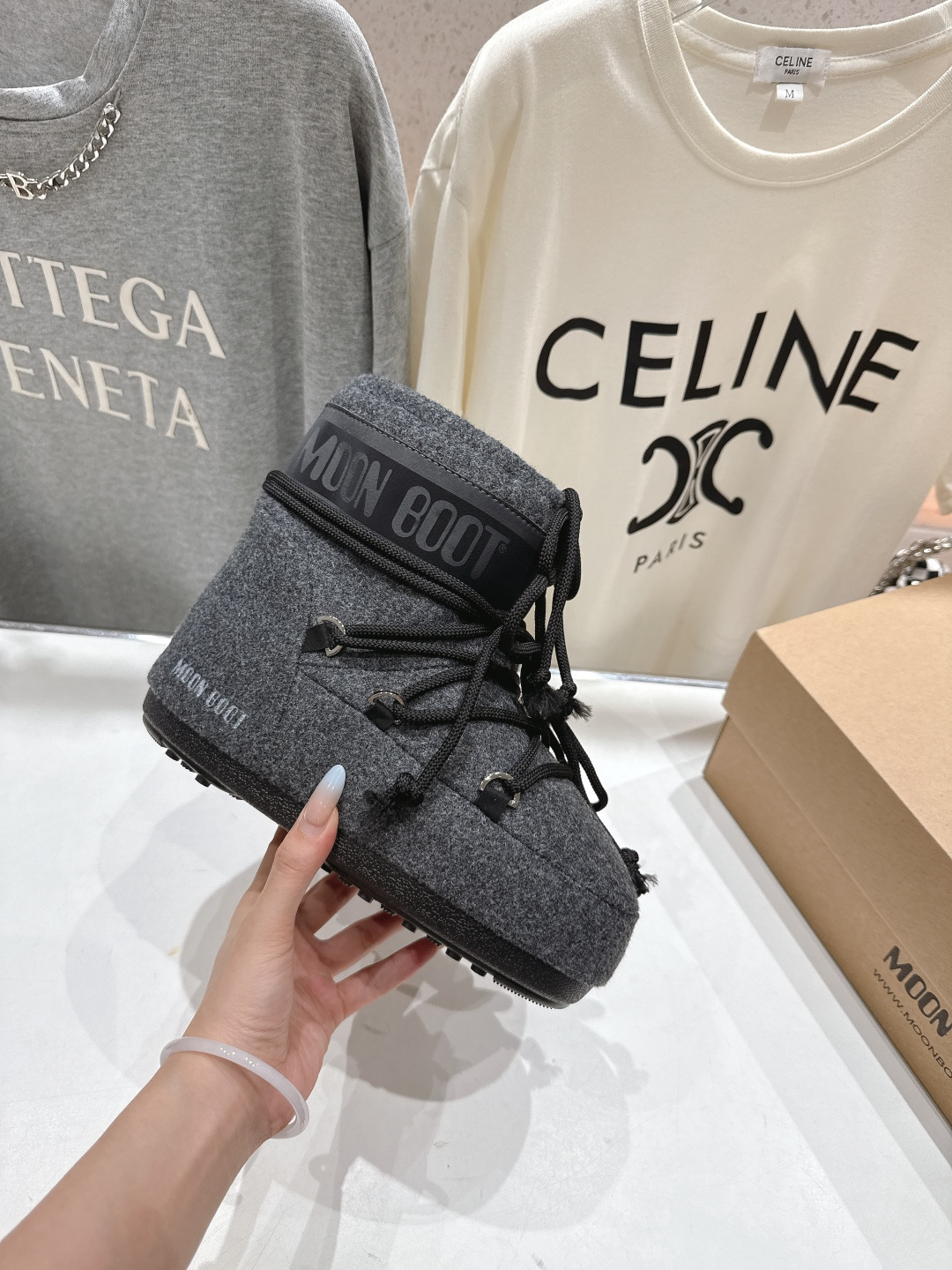 高版本出厂 Moon Boot F060 2025ss秋冬季爆款保暖厚底雪地靴 【丑萌月亮雪地靴】忘了U