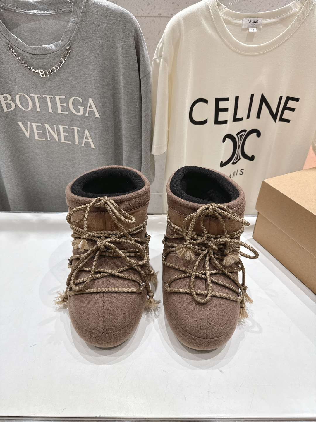 高版本出厂 Moon Boot F060 2025ss秋冬季爆款保暖厚底雪地靴 【丑萌月亮雪地靴】忘了U