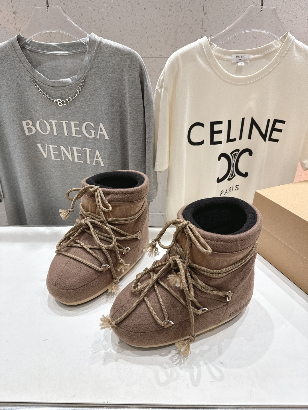 高版本出厂 Moon Boot F060 2025ss秋冬季爆款保暖厚底雪地靴 【丑萌月亮雪地靴】忘了U