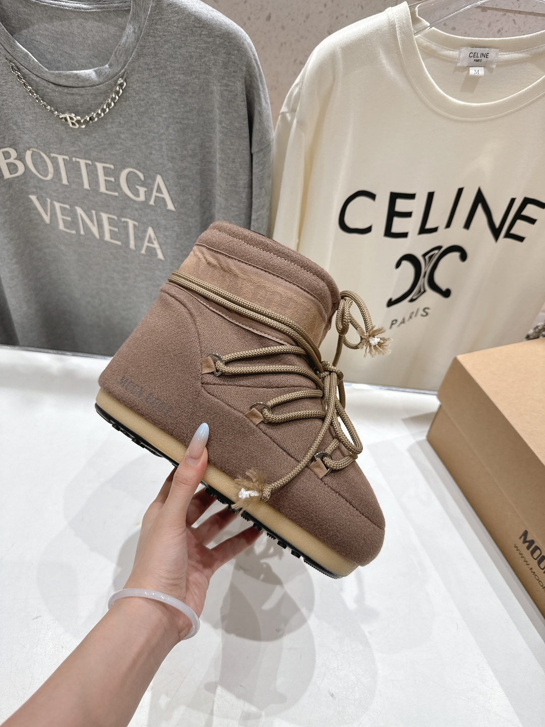 高版本出厂 Moon Boot F060 2025ss秋冬季爆款保暖厚底雪地靴 【丑萌月亮雪地靴】忘了U