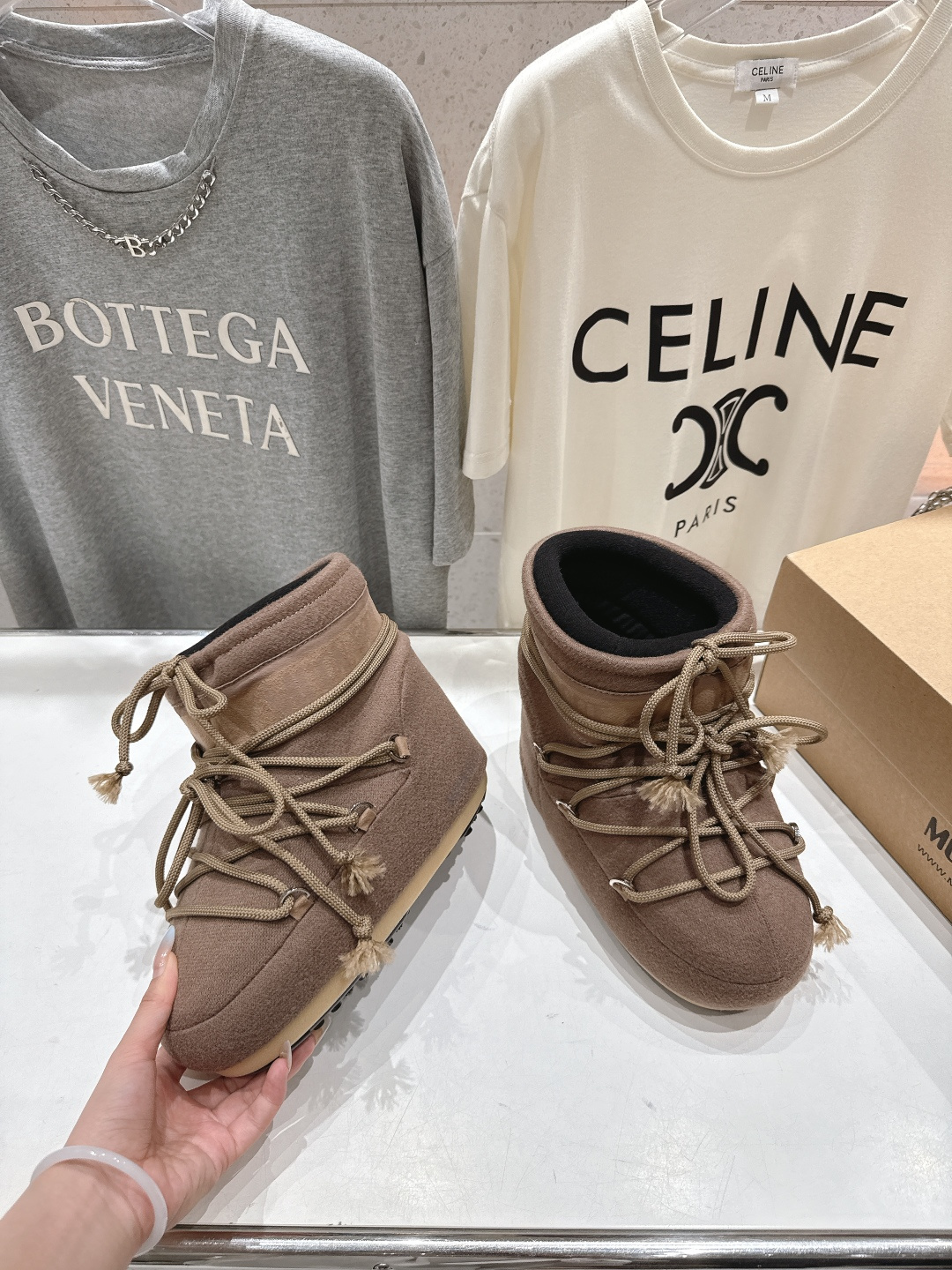 高版本出厂 Moon Boot F060 2025ss秋冬季爆款保暖厚底雪地靴 【丑萌月亮雪地靴】忘了U