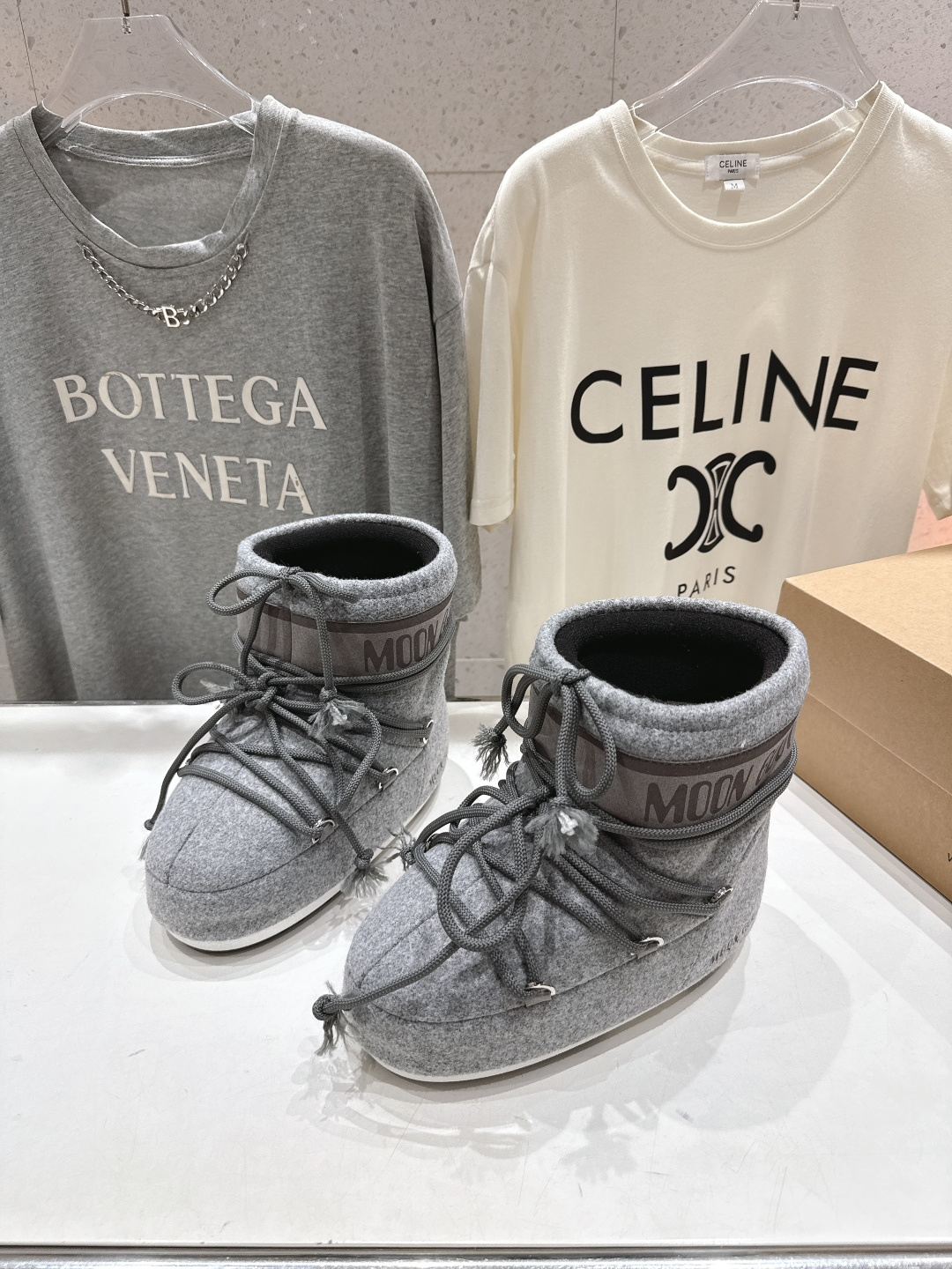 高版本出厂 Moon Boot F060 2025ss秋冬季爆款保暖厚底雪地靴 【丑萌月亮雪地靴】忘了U