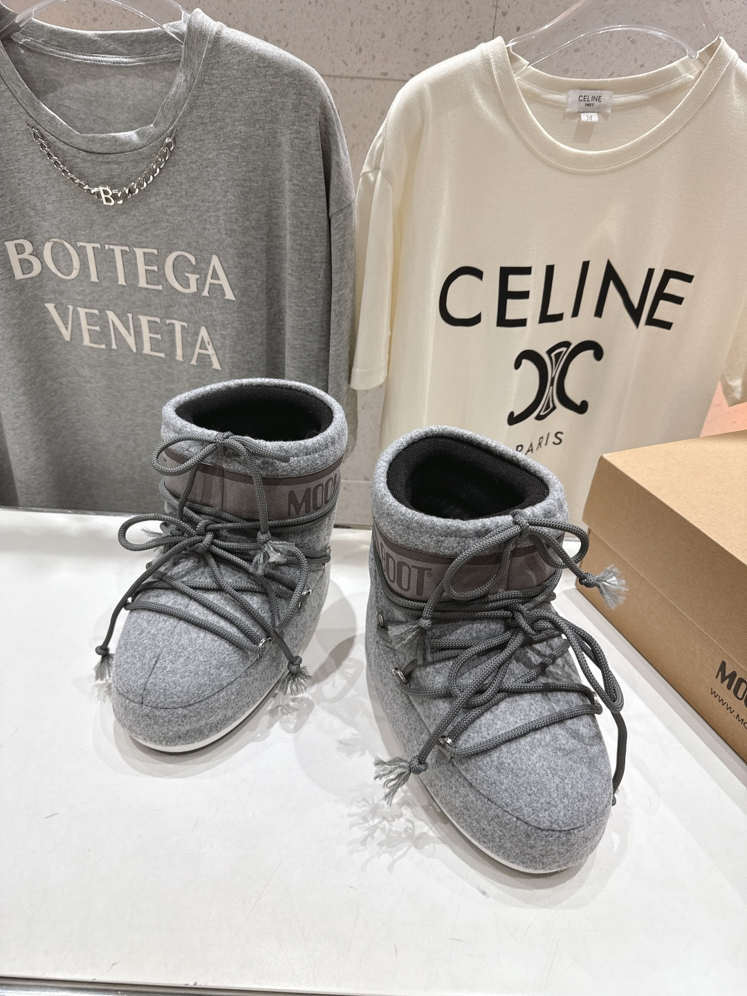 高版本出厂 Moon Boot F060 2025ss秋冬季爆款保暖厚底雪地靴 【丑萌月亮雪地靴】忘了U