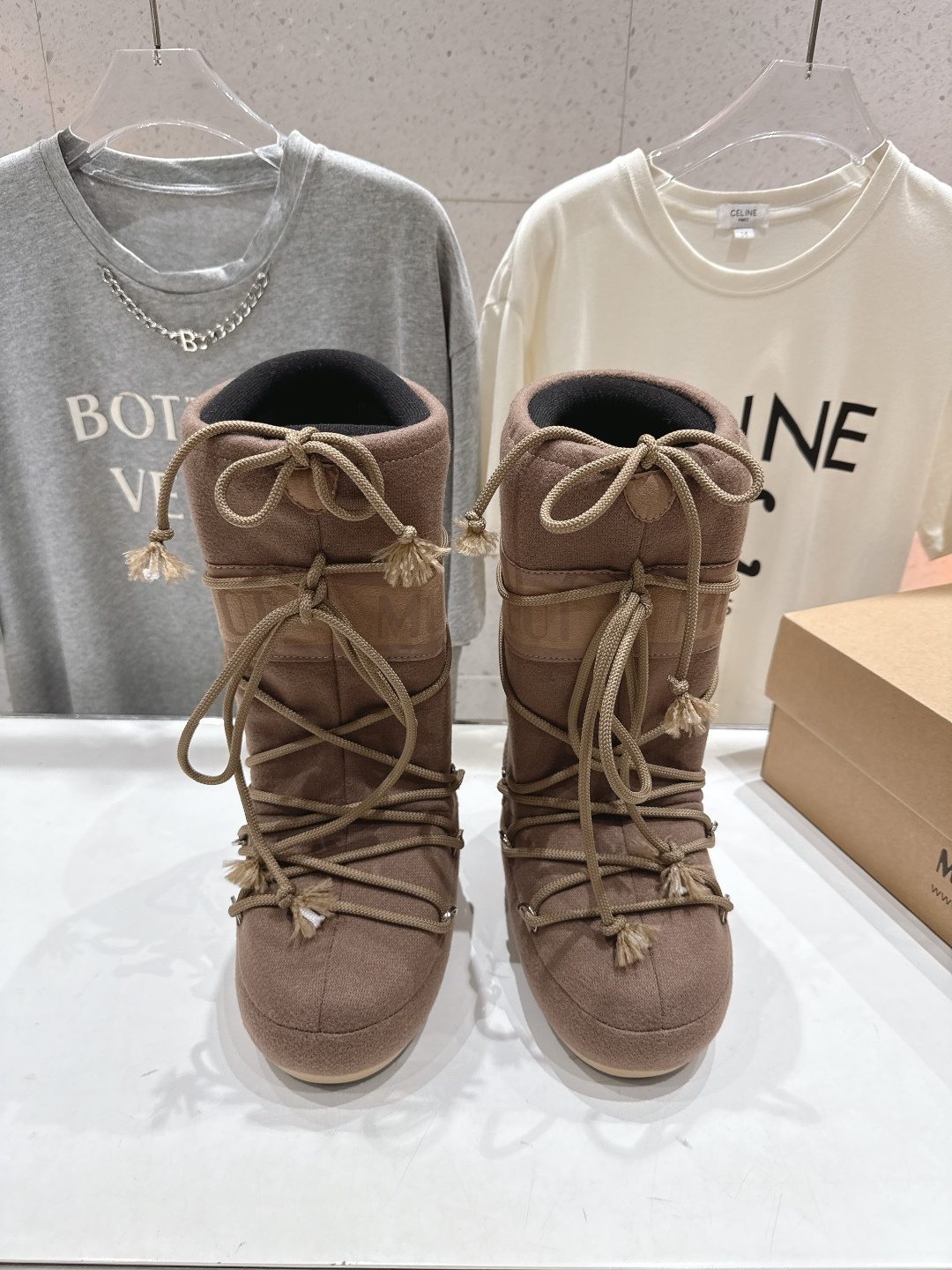 高版本出厂 Moon Boot F060 2025ss秋冬季爆款保暖厚底雪地靴 【丑萌月亮雪地靴】忘了U