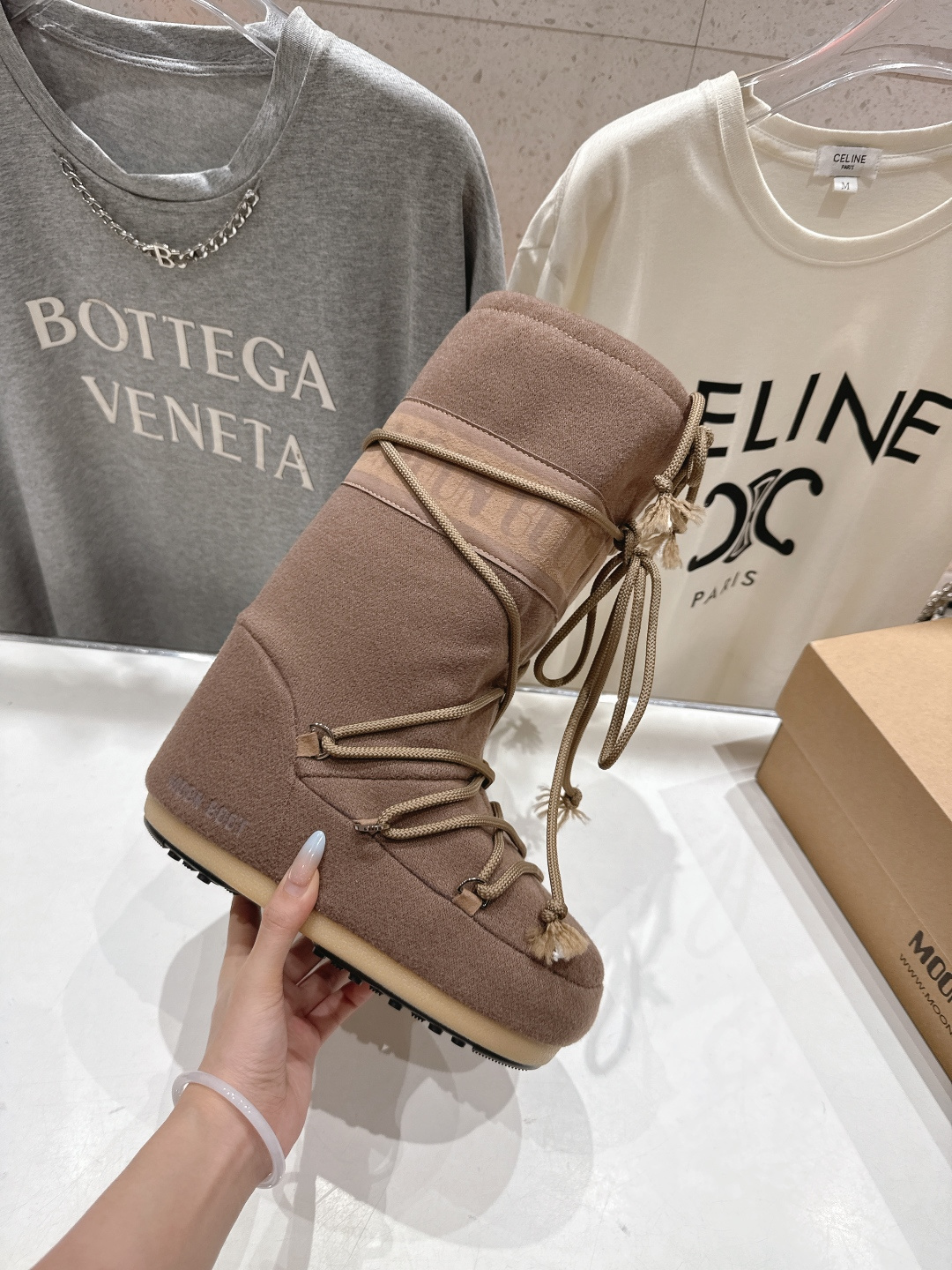 高版本出厂 Moon Boot F060 2025ss秋冬季爆款保暖厚底雪地靴 【丑萌月亮雪地靴】忘了U