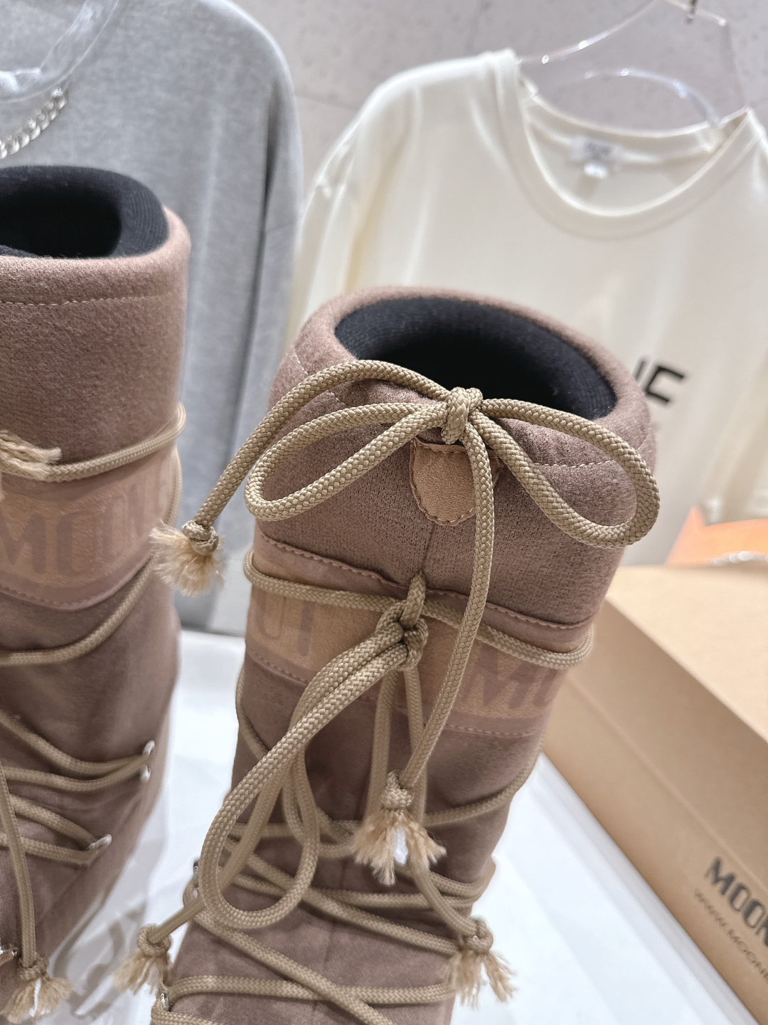 高版本出厂 Moon Boot F060 2025ss秋冬季爆款保暖厚底雪地靴 【丑萌月亮雪地靴】忘了U