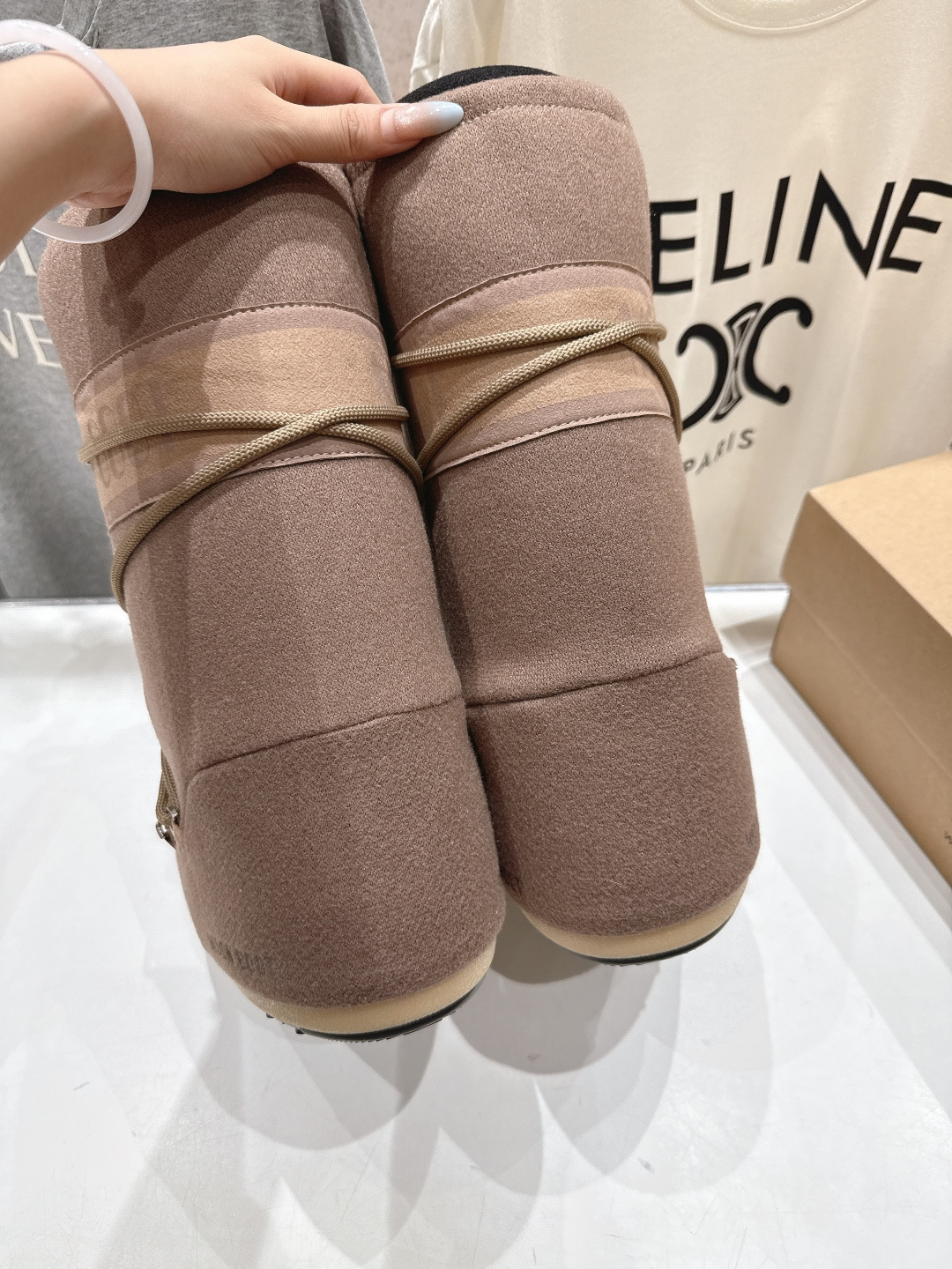 高版本出厂 Moon Boot F060 2025ss秋冬季爆款保暖厚底雪地靴 【丑萌月亮雪地靴】忘了U