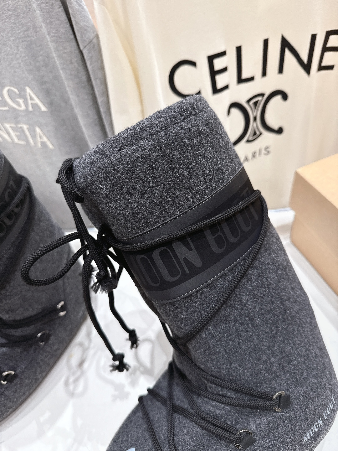 高版本出厂 Moon Boot F060 2025ss秋冬季爆款保暖厚底雪地靴 【丑萌月亮雪地靴】忘了U