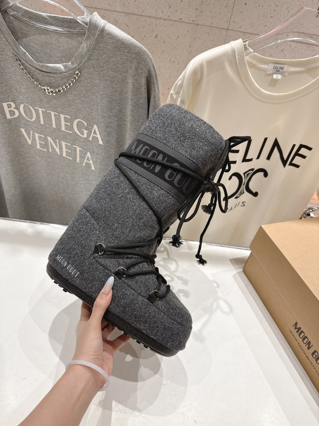 高版本出厂 Moon Boot F060 2025ss秋冬季爆款保暖厚底雪地靴 【丑萌月亮雪地靴】忘了U