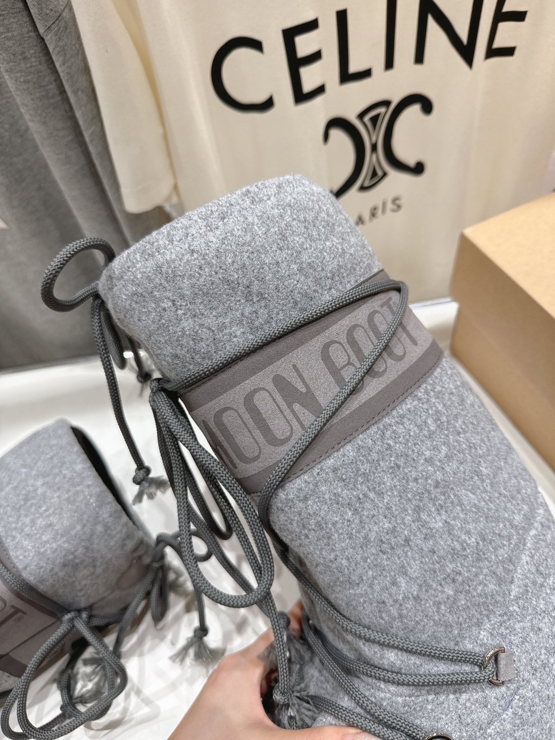 高版本出厂 Moon Boot F060 2025ss秋冬季爆款保暖厚底雪地靴 【丑萌月亮雪地靴】忘了U