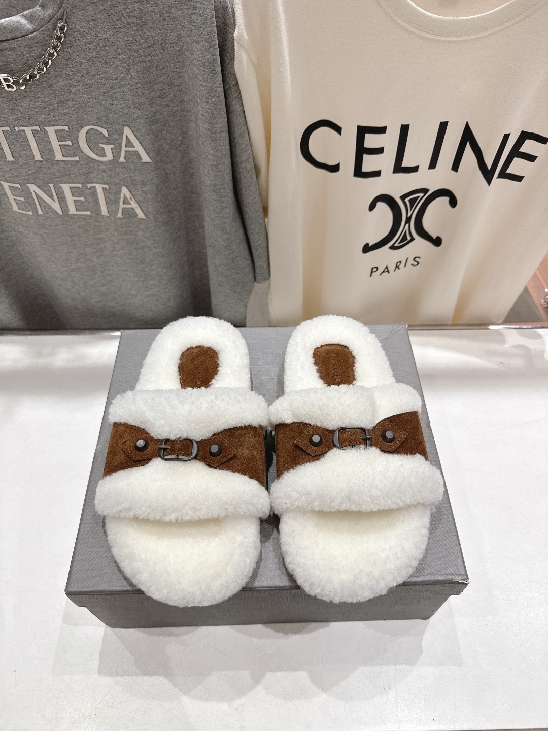 高版本出厂 BALENCIAGA*巴黎世家F027 25ss秋冬新款平底羊毛拖鞋毛毛鞋冬日凛凛🏂🏻不可缺