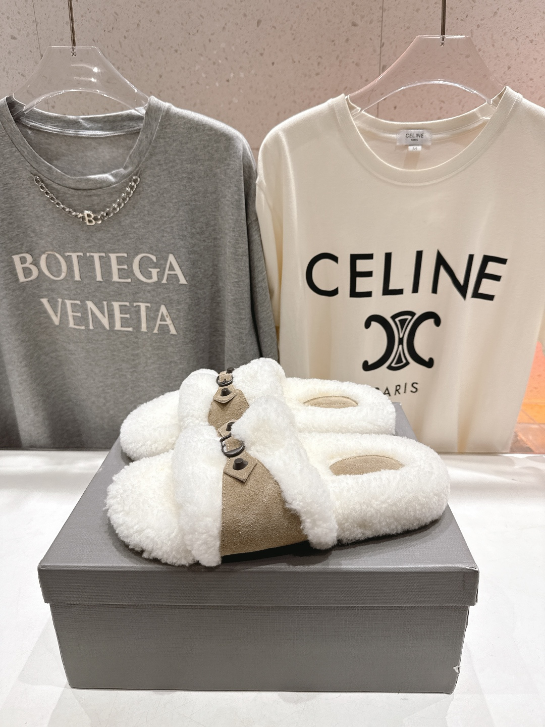 高版本出厂 BALENCIAGA*巴黎世家F027 25ss秋冬新款平底羊毛拖鞋毛毛鞋冬日凛凛🏂🏻不可缺