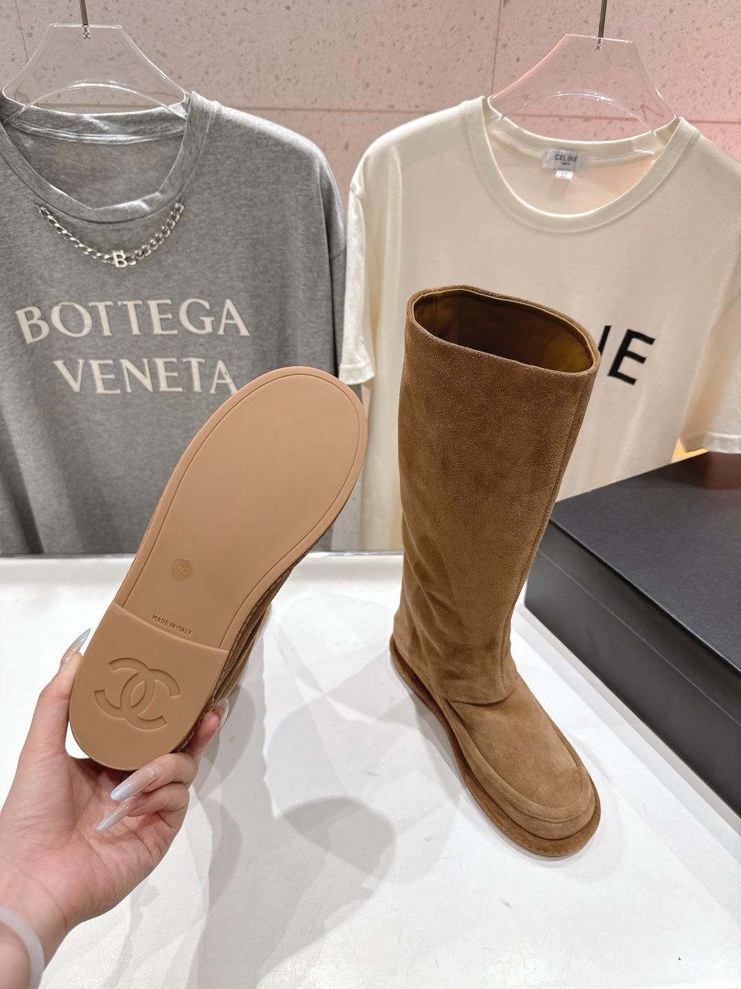 高版本出厂 Chanel… fw25ssnew F028小香2025秋冬新款长靴马丁靴，原版拆卸精准拷贝