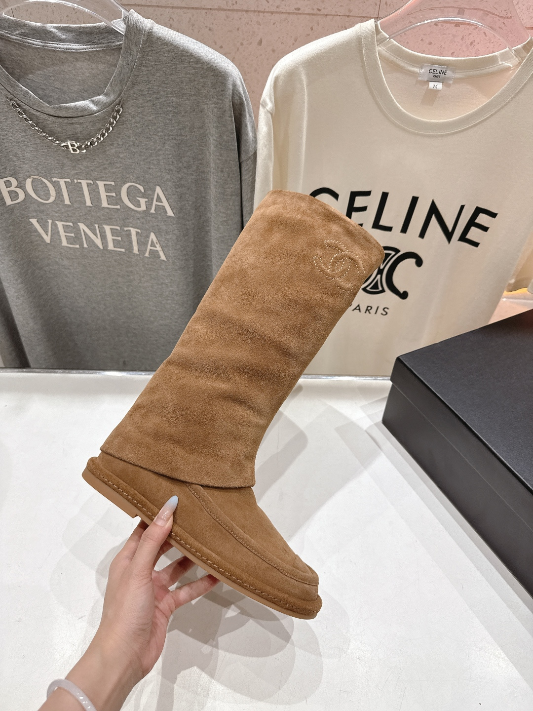 高版本出厂 Chanel… fw25ssnew F028小香2025秋冬新款长靴马丁靴，原版拆卸精准拷贝