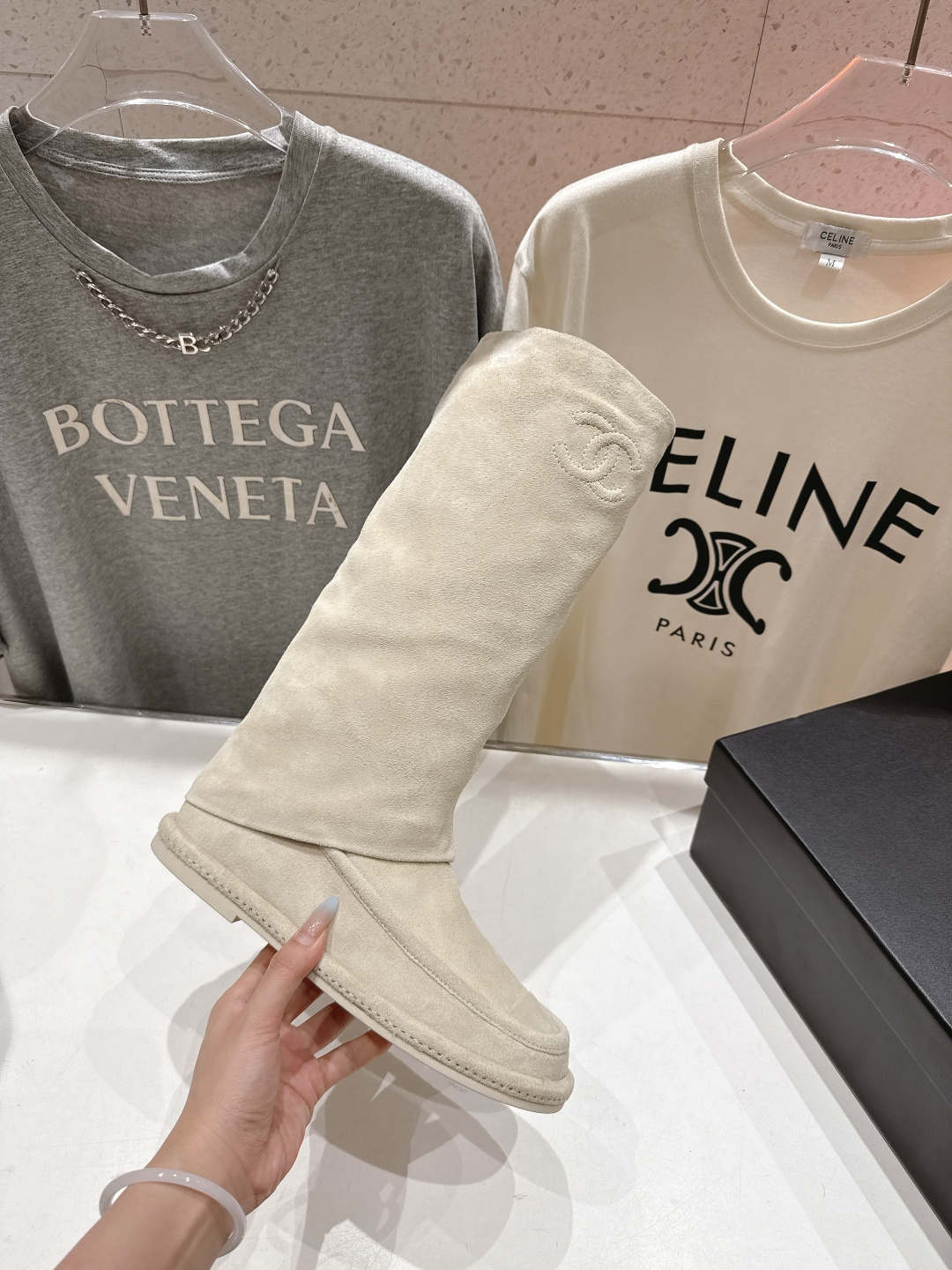 高版本出厂 Chanel… fw25ssnew F028小香2025秋冬新款长靴马丁靴，原版拆卸精准拷贝