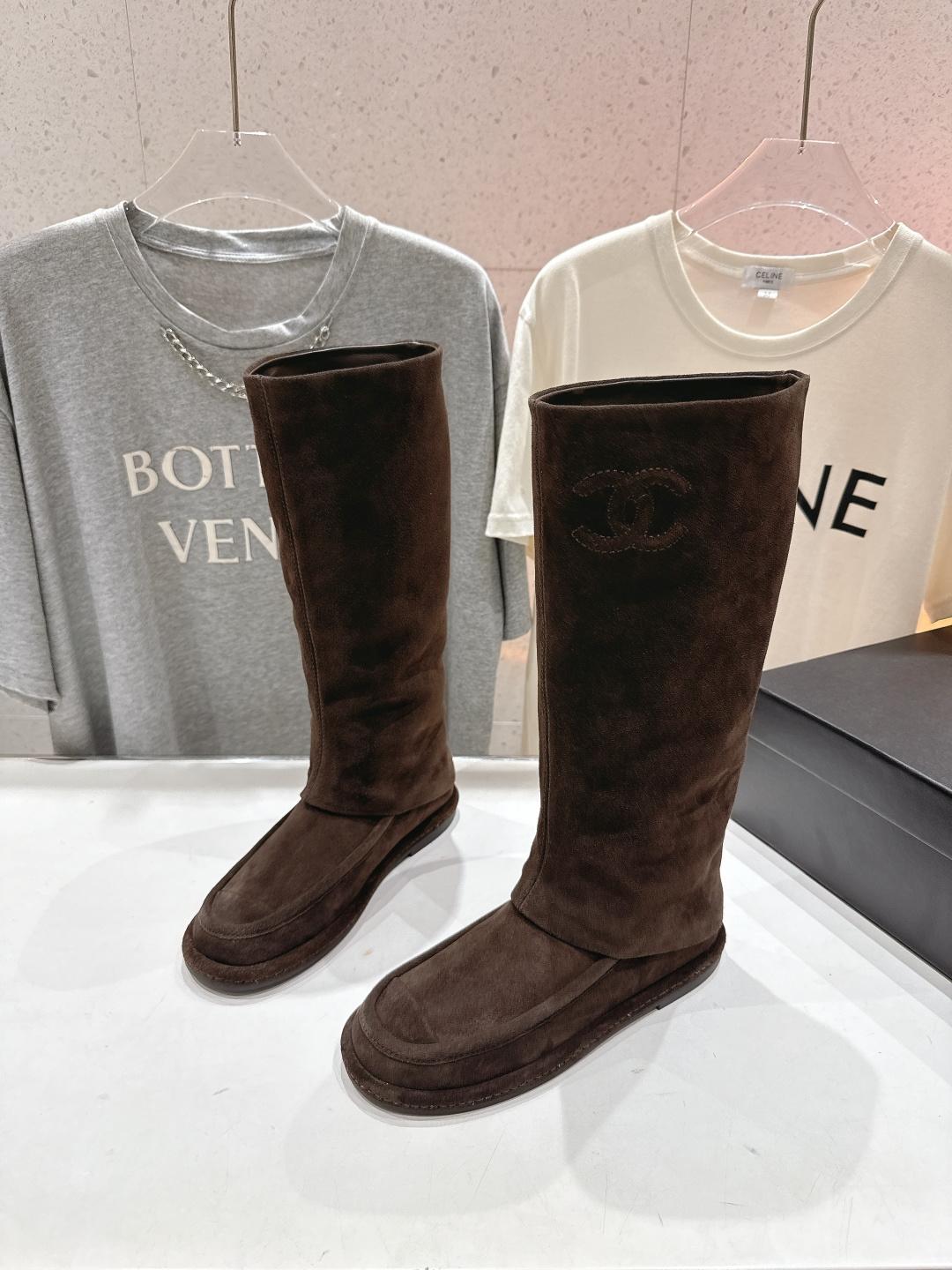 高版本出厂 Chanel… fw25ssnew F028小香2025秋冬新款长靴马丁靴，原版拆卸精准拷贝