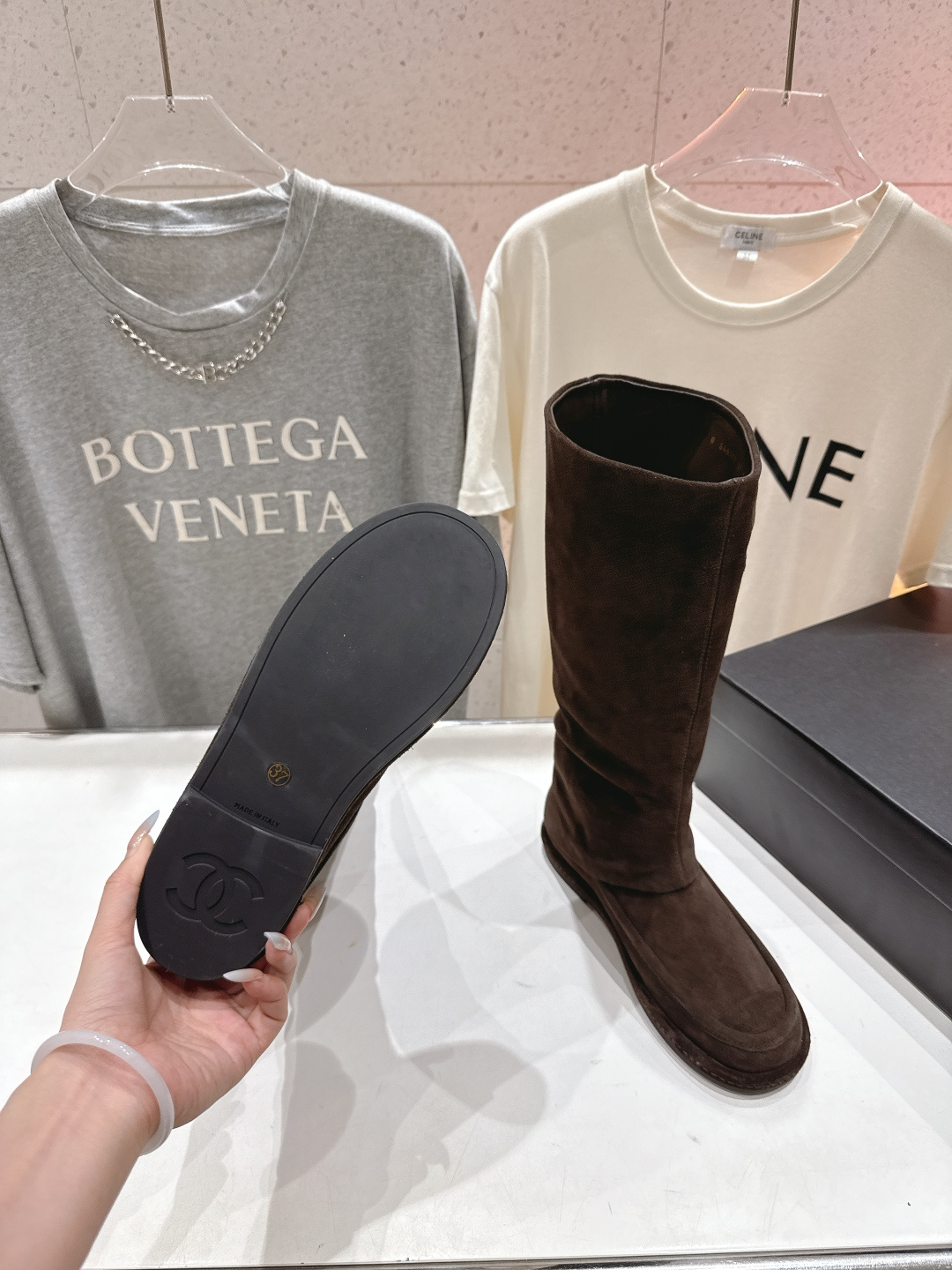 高版本出厂 Chanel… fw25ssnew F028小香2025秋冬新款长靴马丁靴，原版拆卸精准拷贝