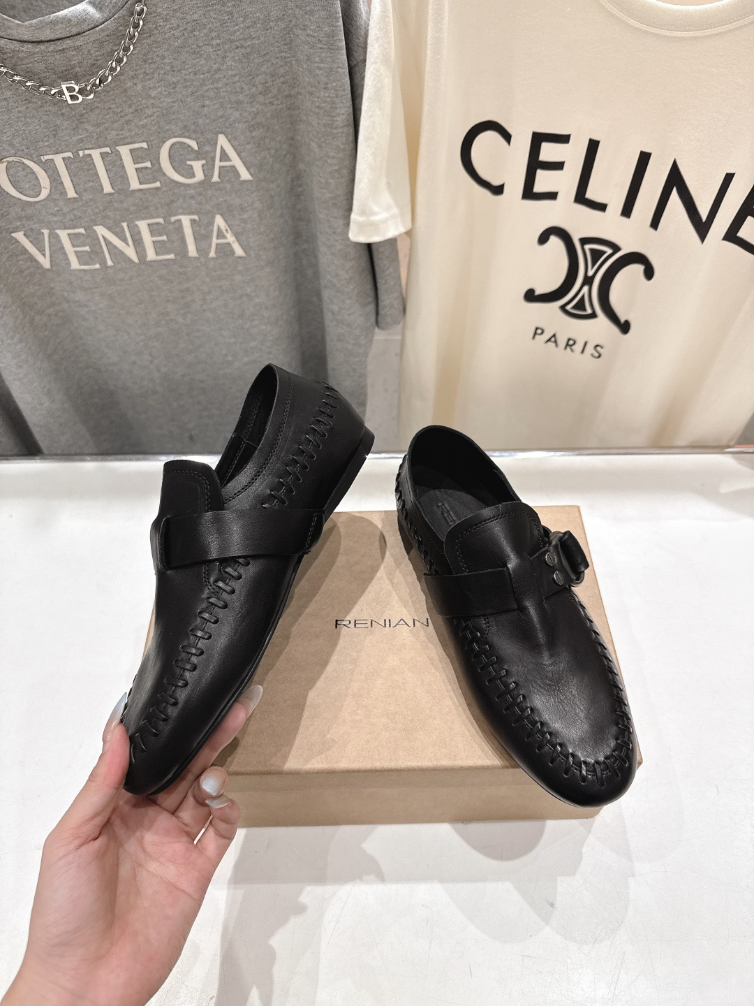 顶级出厂 Renian 小众潮牌～F028新款平底乐福鞋阿甘鞋饼干鞋休闲鞋网红明星小红书狂追热推 发售蠢