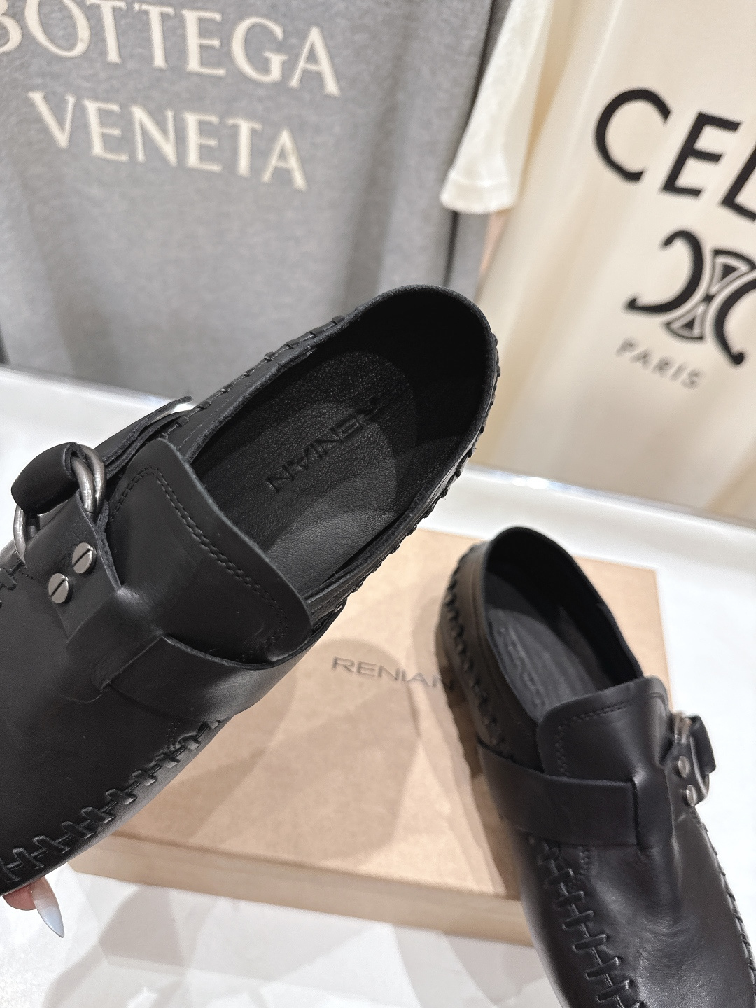 顶级出厂 Renian 小众潮牌～F028新款平底乐福鞋阿甘鞋饼干鞋休闲鞋网红明星小红书狂追热推 发售蠢