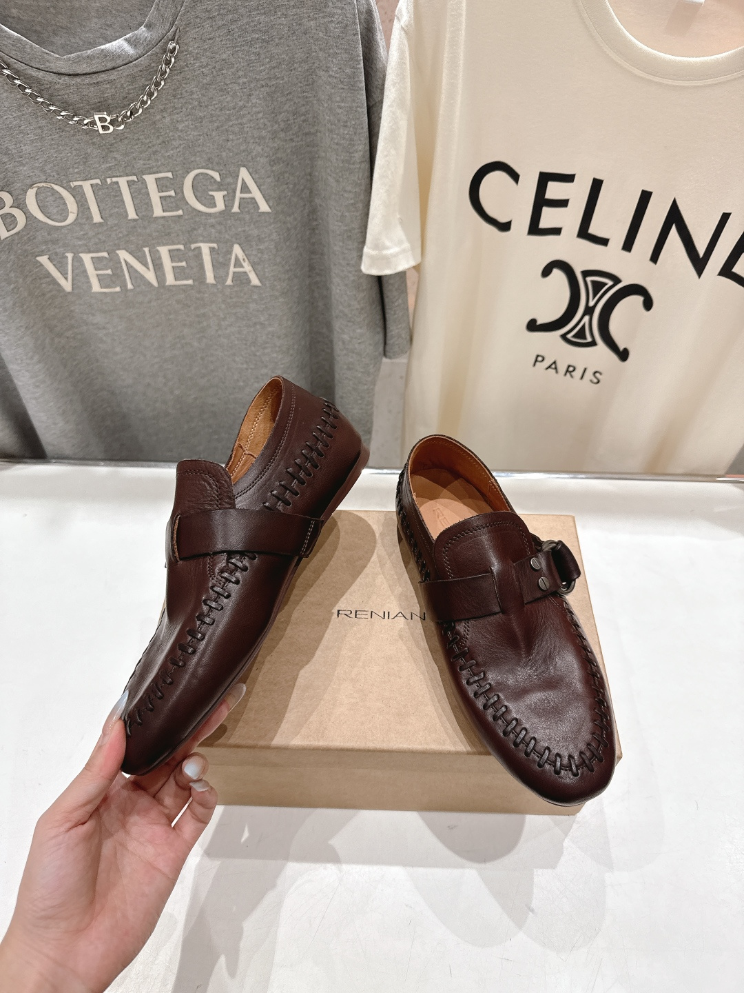 顶级出厂 Renian 小众潮牌～F028新款平底乐福鞋阿甘鞋饼干鞋休闲鞋网红明星小红书狂追热推 发售蠢