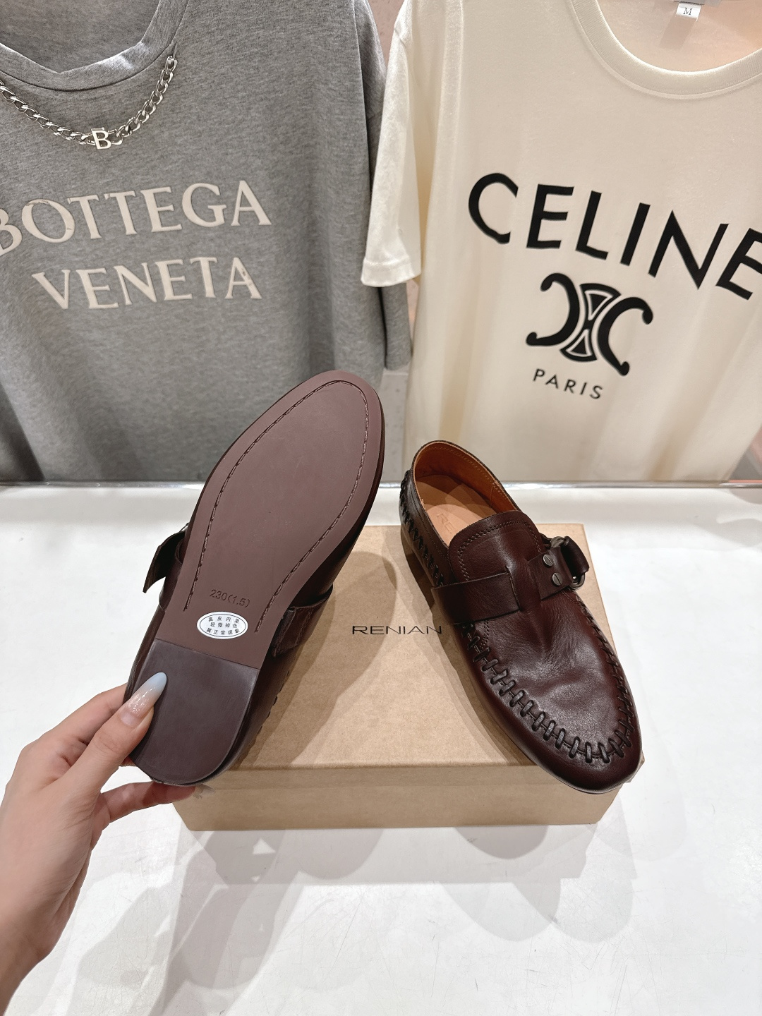 顶级出厂 Renian 小众潮牌～F028新款平底乐福鞋阿甘鞋饼干鞋休闲鞋网红明星小红书狂追热推 发售蠢