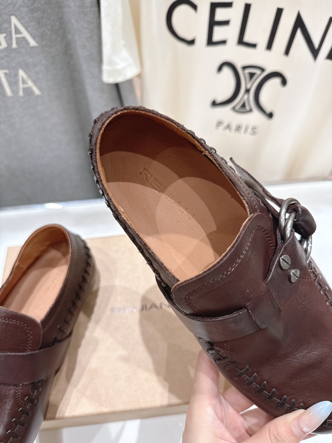 顶级出厂 Renian 小众潮牌～F028新款平底乐福鞋阿甘鞋饼干鞋休闲鞋网红明星小红书狂追热推 发售蠢