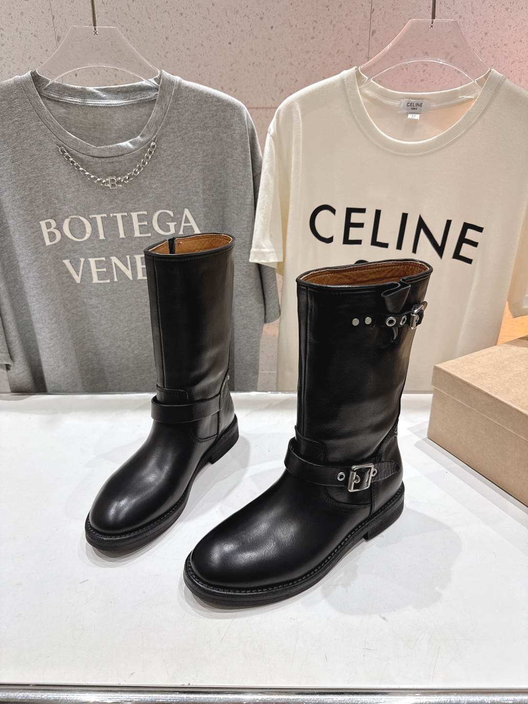 顶级出厂 Renian 小众潮牌～F028秋冬新款复古英伦风短靴切尔西中筒靴马丁靴网红明星小红书狂追热推