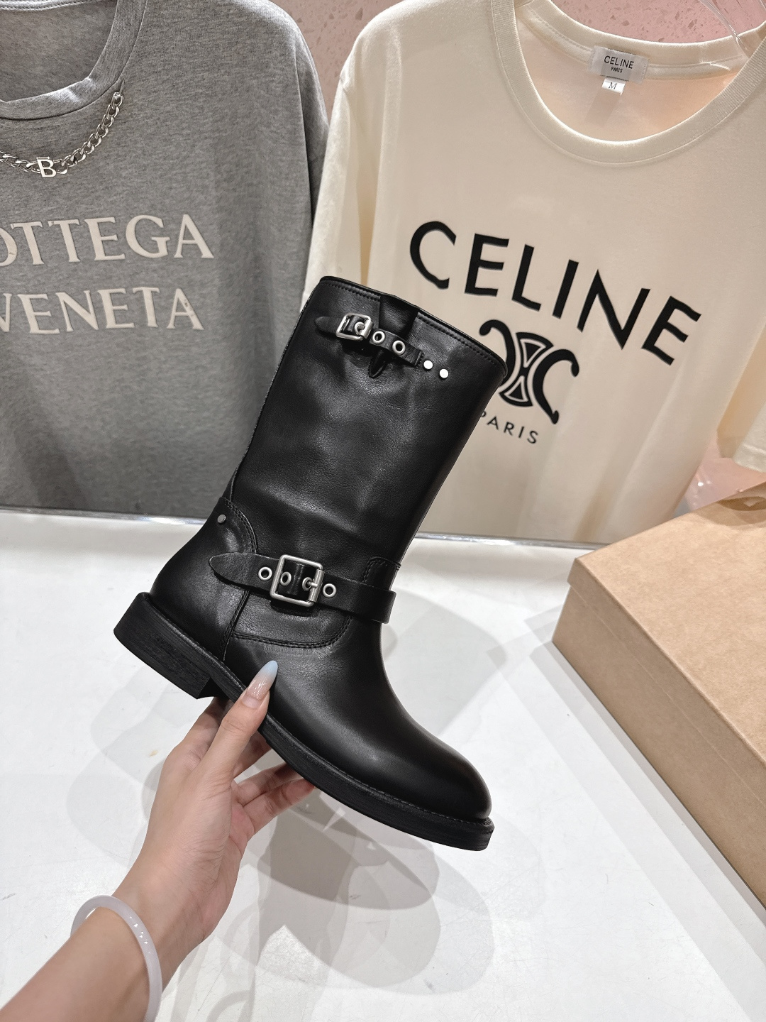 顶级出厂 Renian 小众潮牌～F028秋冬新款复古英伦风短靴切尔西中筒靴马丁靴网红明星小红书狂追热推