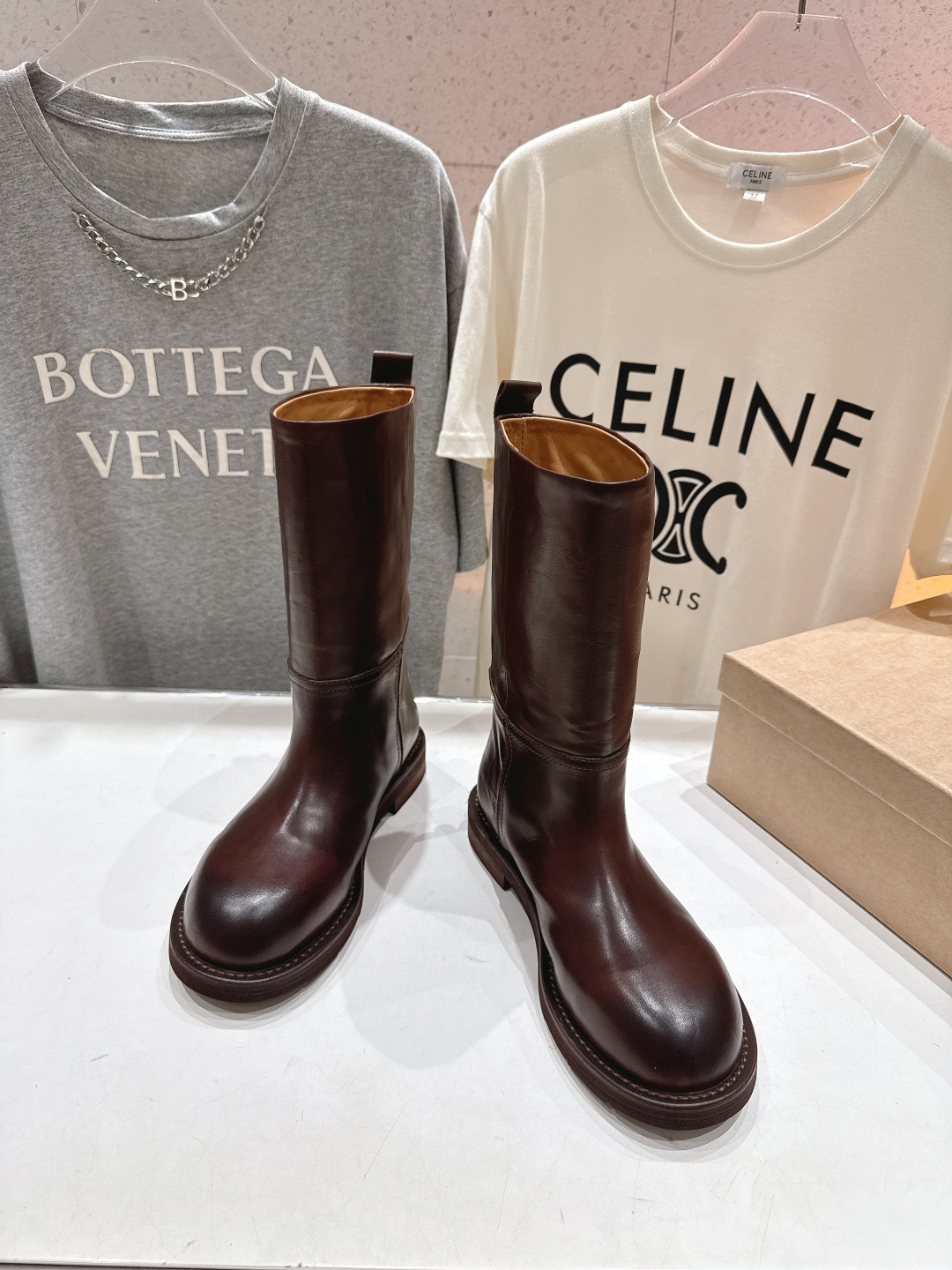 顶级出厂 Renian 小众潮牌～F028秋冬新款复古英伦风短靴切尔西中筒靴马丁靴网红明星小红书狂追热推