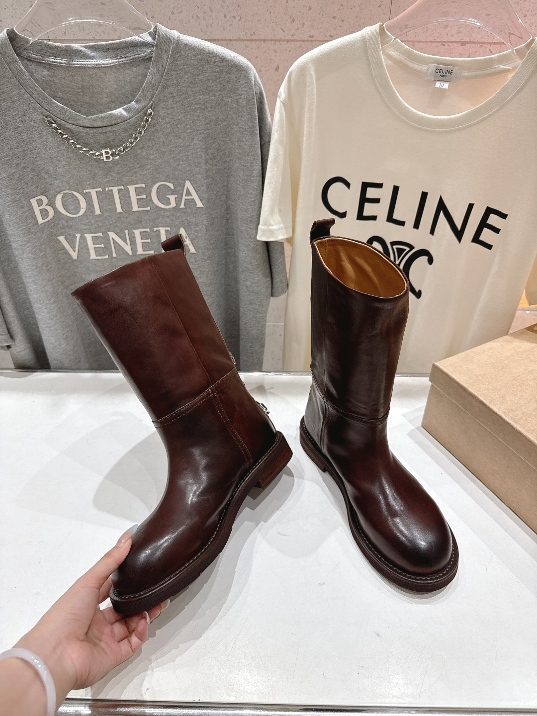 顶级出厂 Renian 小众潮牌～F028秋冬新款复古英伦风短靴切尔西中筒靴马丁靴网红明星小红书狂追热推