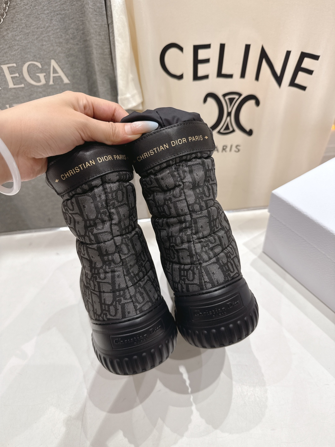 高版本出厂 Dior*迪奥F019 2025ssD家秋冬新款保暖羽绒靴毛毛靴短靴原版复刻 细节完全对版 