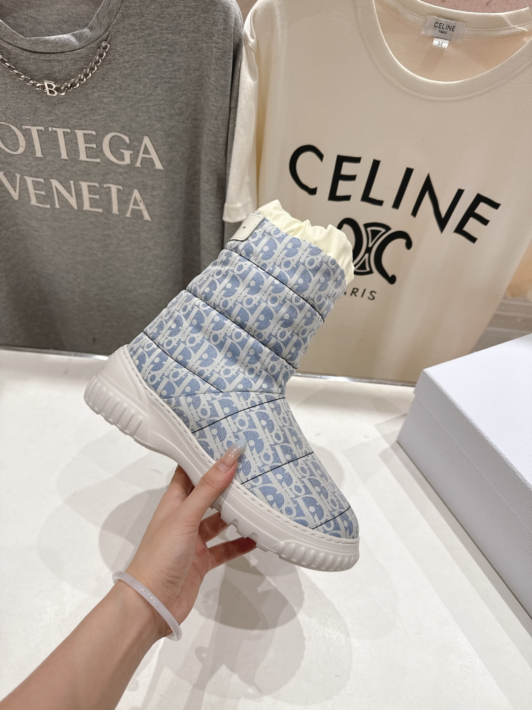 高版本出厂 Dior*迪奥F019 2025ssD家秋冬新款保暖羽绒靴毛毛靴短靴原版复刻 细节完全对版 