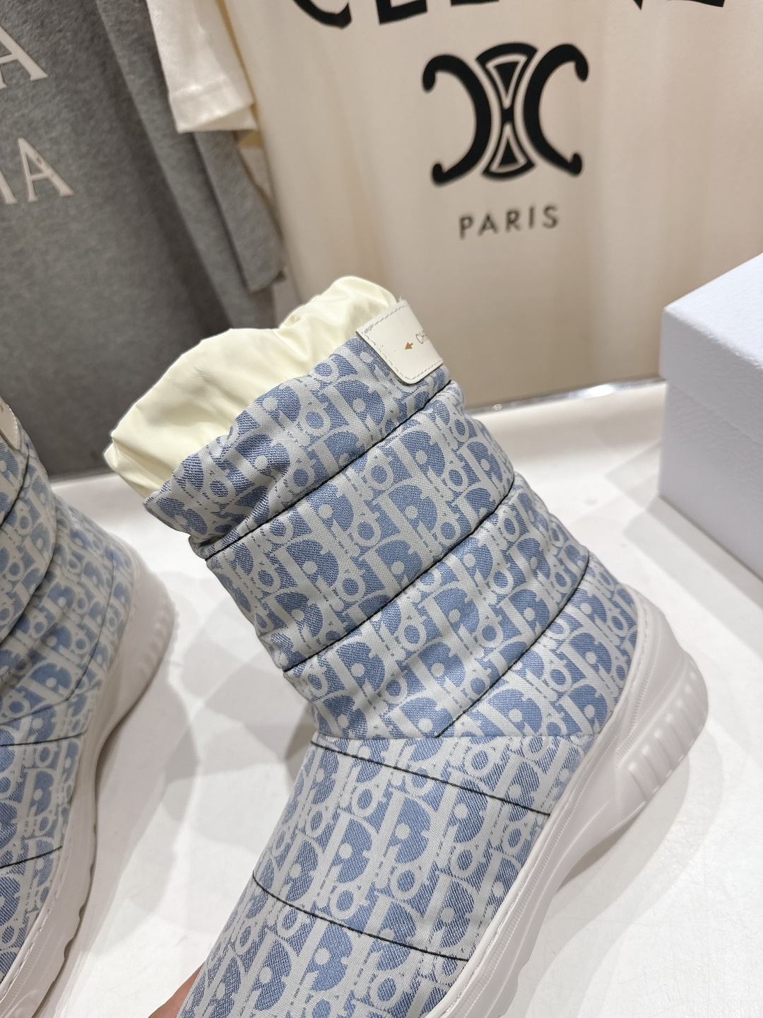 高版本出厂 Dior*迪奥F019 2025ssD家秋冬新款保暖羽绒靴毛毛靴短靴原版复刻 细节完全对版 