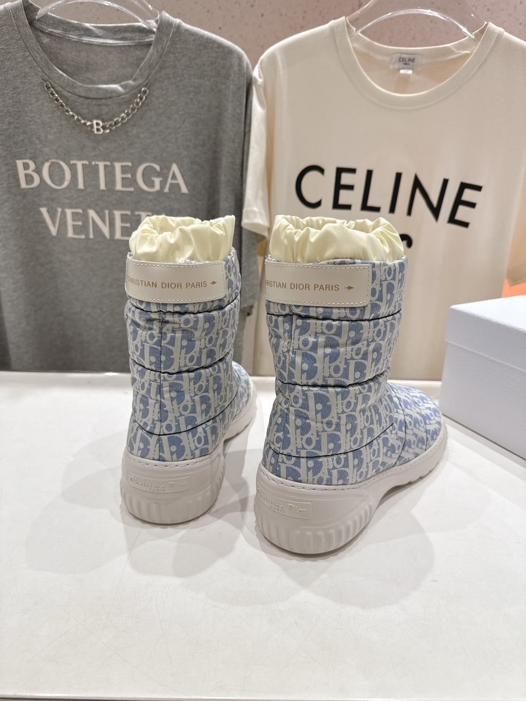 高版本出厂 Dior*迪奥F019 2025ssD家秋冬新款保暖羽绒靴毛毛靴短靴原版复刻 细节完全对版 