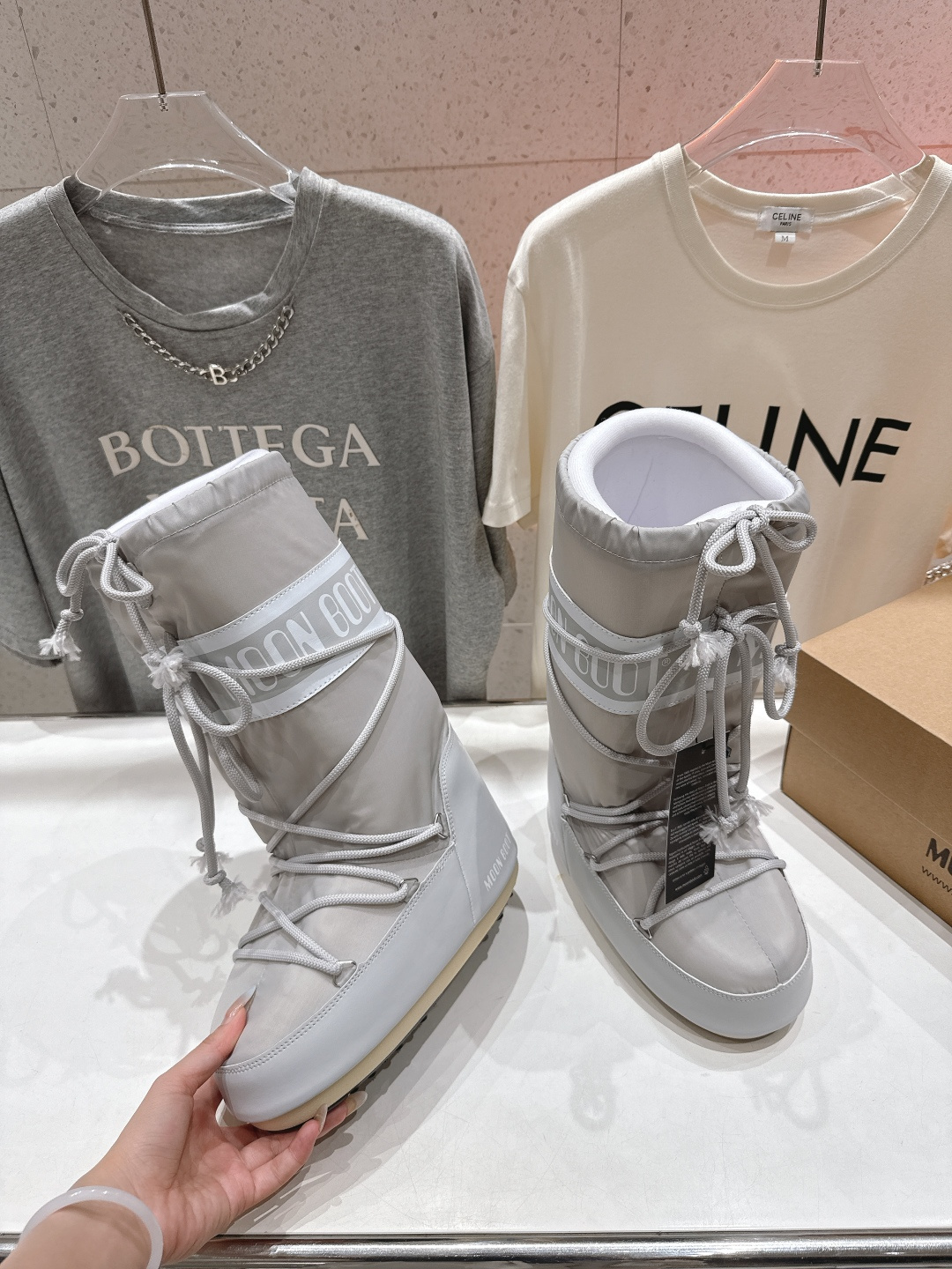 高版本出厂 Moon Boot F060 2025ss秋冬季爆款保暖厚底雪地靴 【丑萌月亮雪地靴】忘了U