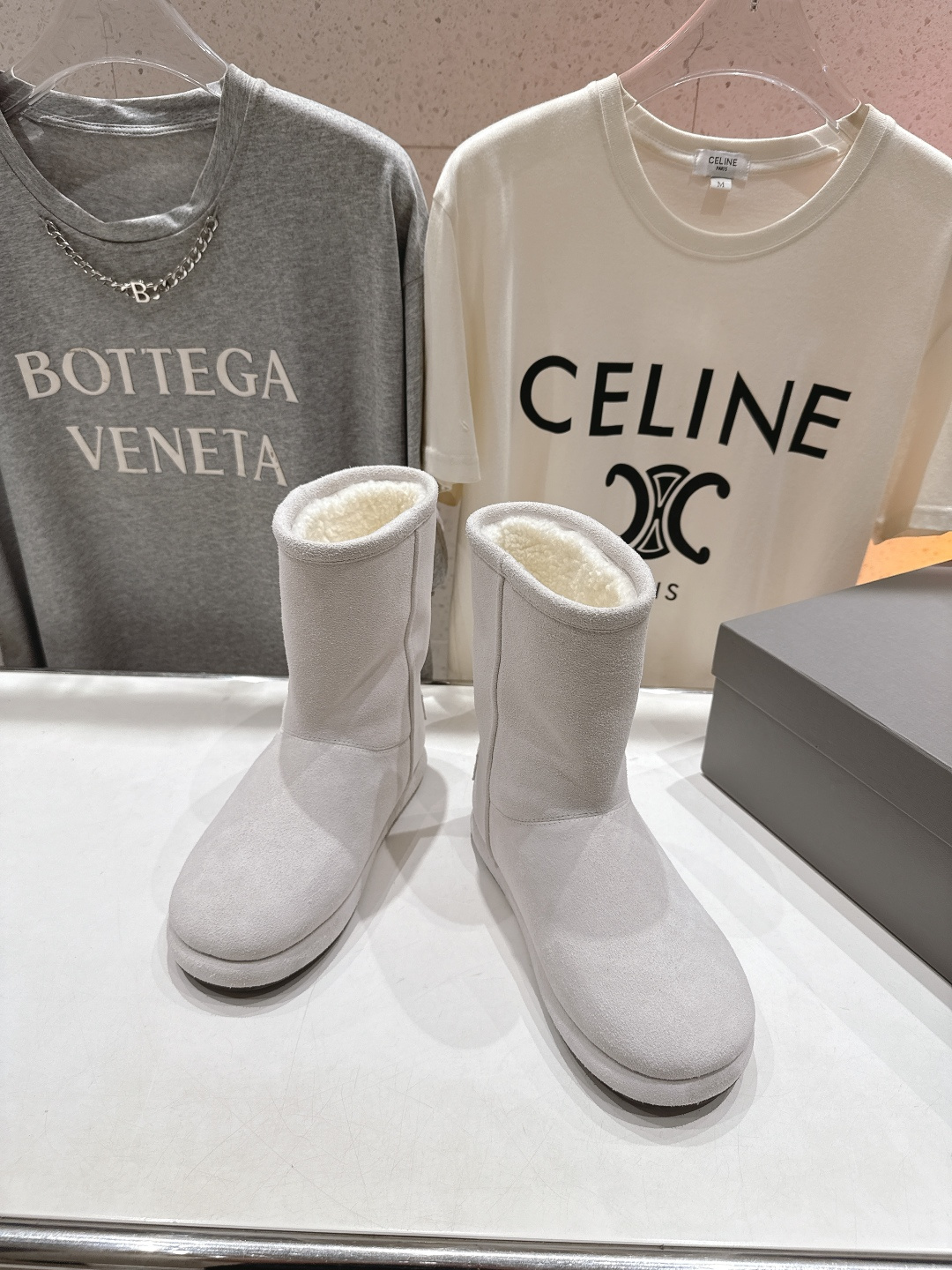 高版本出厂 BALENCIAGA*巴黎世家F043 2025ss秋冬新款羊毛短靴雪地靴冬日凛凛🏂🏻不可缺