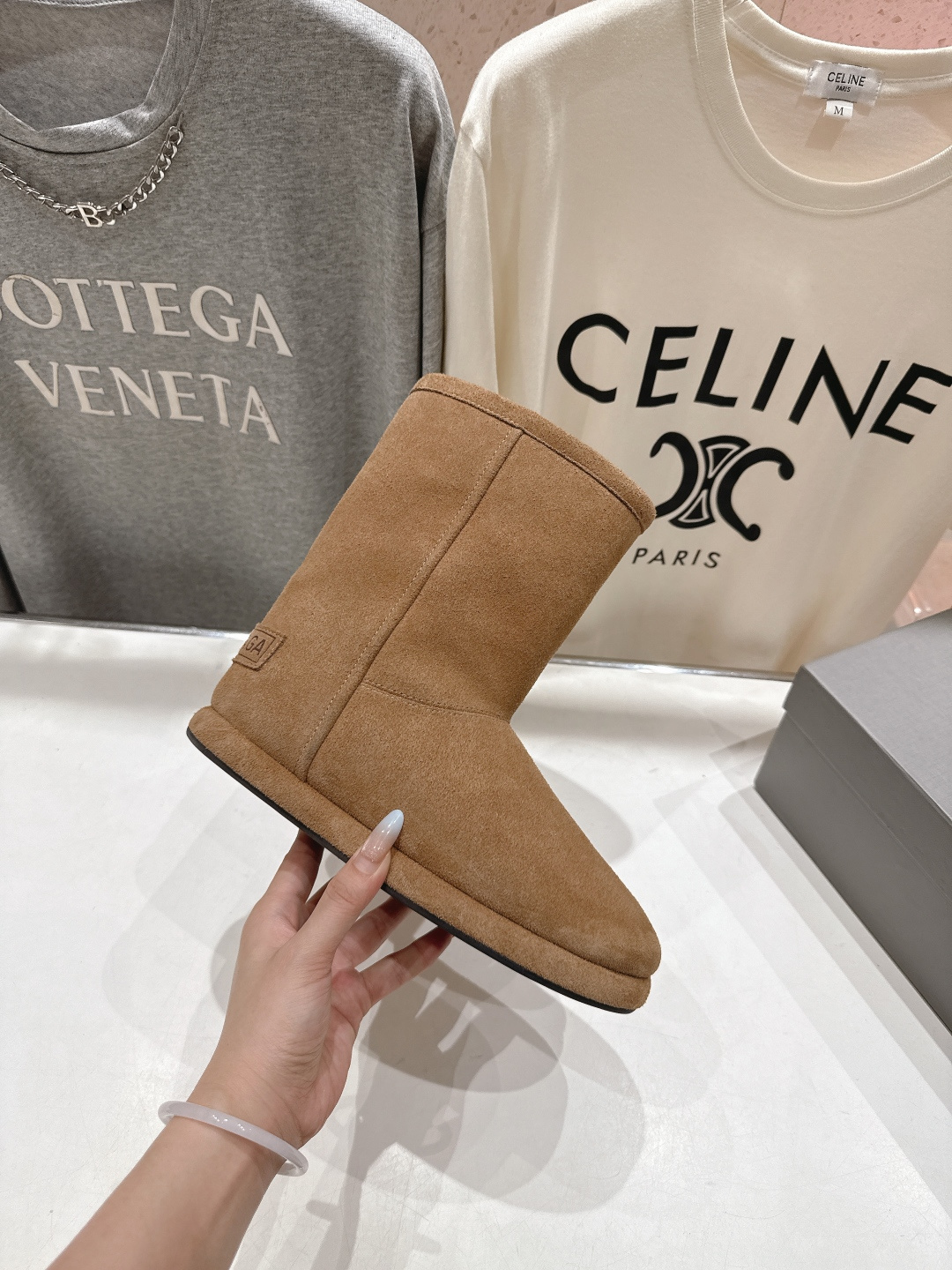 高版本出厂 BALENCIAGA*巴黎世家F043 2025ss秋冬新款羊毛短靴雪地靴冬日凛凛🏂🏻不可缺