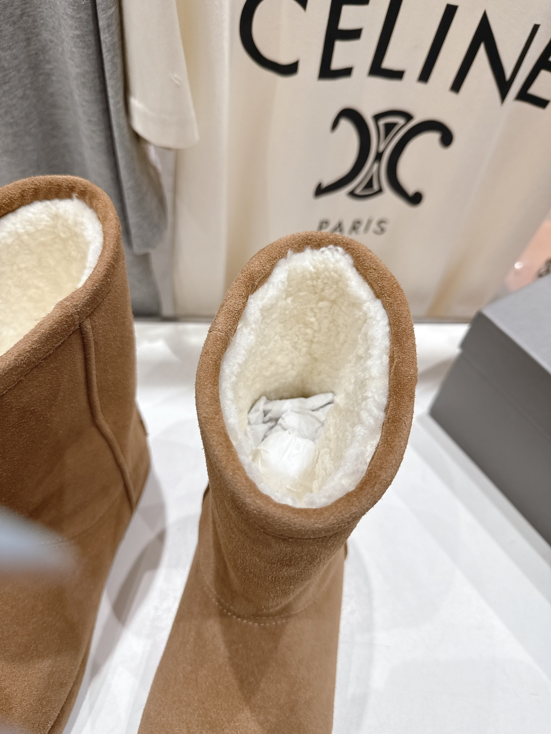 高版本出厂 BALENCIAGA*巴黎世家F043 2025ss秋冬新款羊毛短靴雪地靴冬日凛凛🏂🏻不可缺