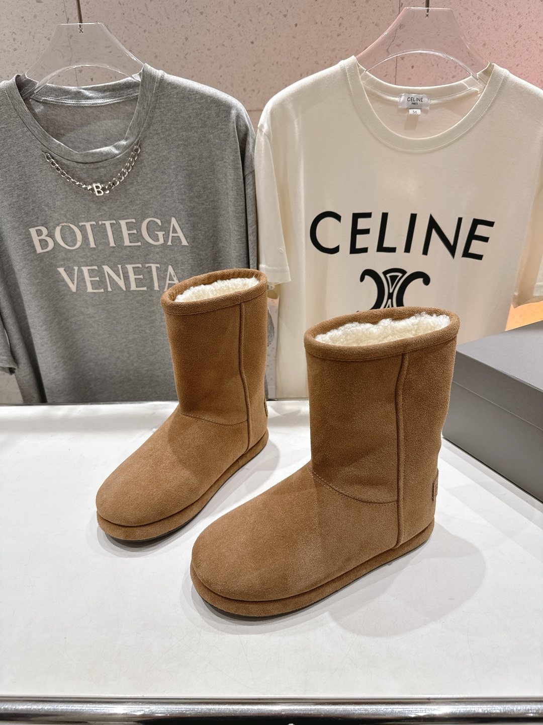 高版本出厂 BALENCIAGA*巴黎世家F043 2025ss秋冬新款羊毛短靴雪地靴冬日凛凛🏂🏻不可缺