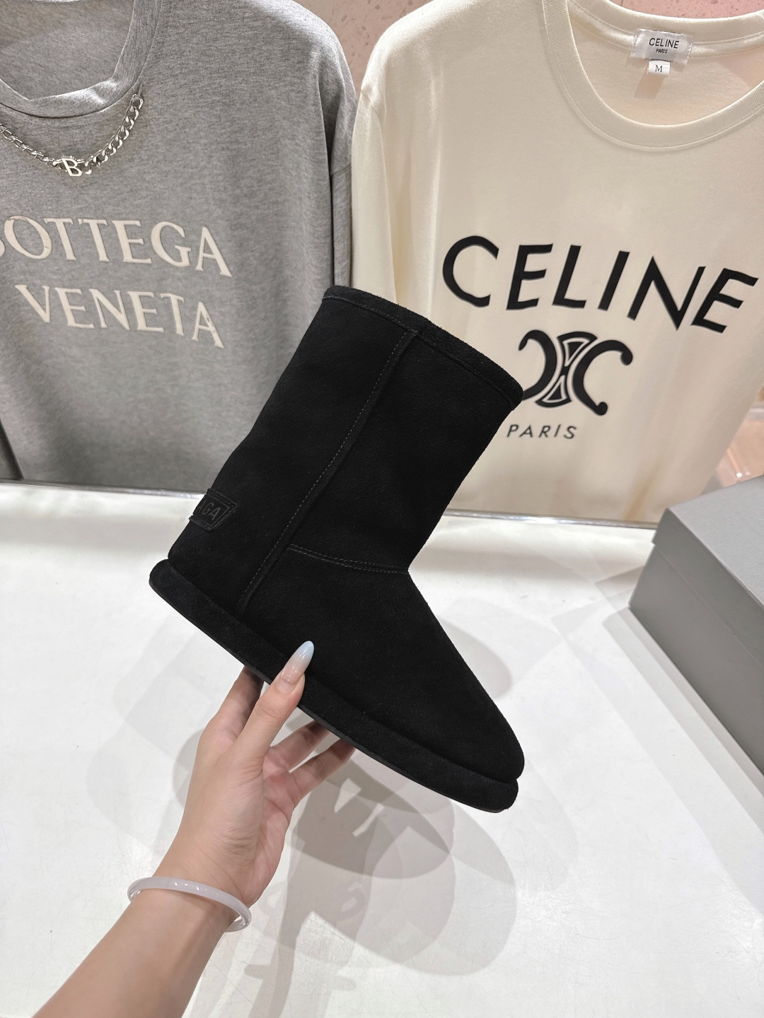 高版本出厂 BALENCIAGA*巴黎世家F043 2025ss秋冬新款羊毛短靴雪地靴冬日凛凛🏂🏻不可缺