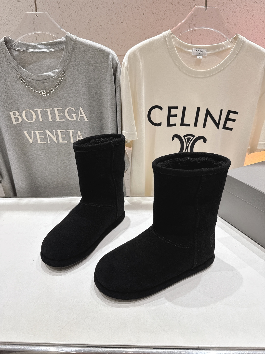 高版本出厂 BALENCIAGA*巴黎世家F043 2025ss秋冬新款羊毛短靴雪地靴冬日凛凛🏂🏻不可缺