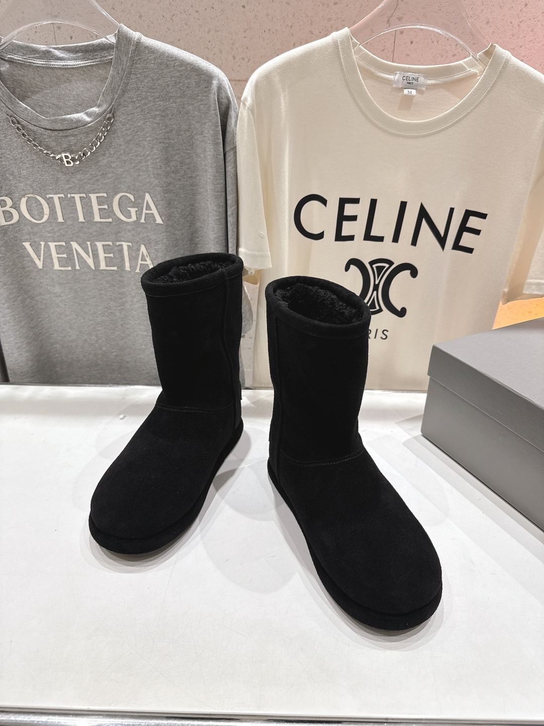 高版本出厂 BALENCIAGA*巴黎世家F043 2025ss秋冬新款羊毛短靴雪地靴冬日凛凛🏂🏻不可缺