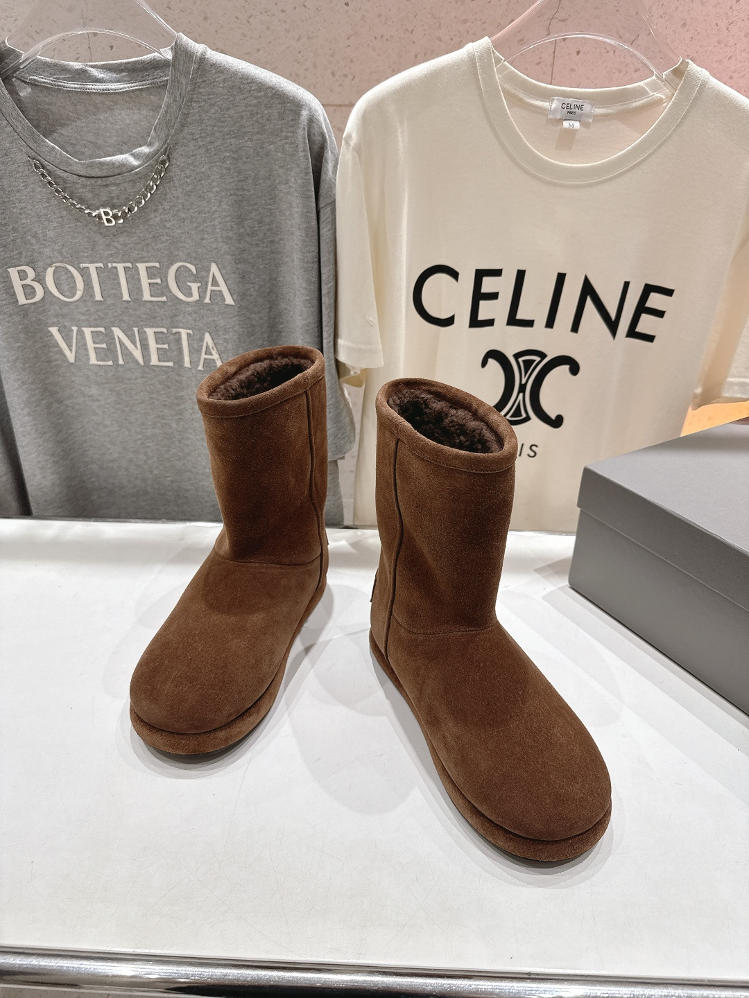 高版本出厂 BALENCIAGA*巴黎世家F043 2025ss秋冬新款羊毛短靴雪地靴冬日凛凛🏂🏻不可缺